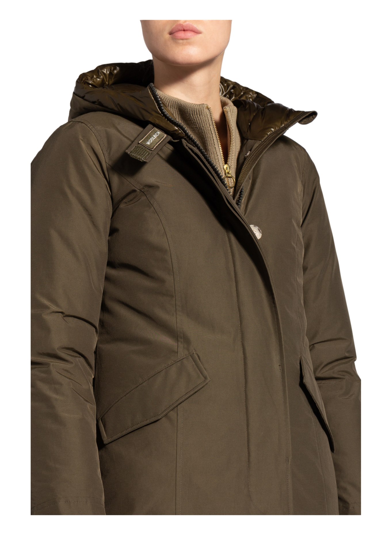 WOOLRICH Daunenparka ARCTIC: KHAKI