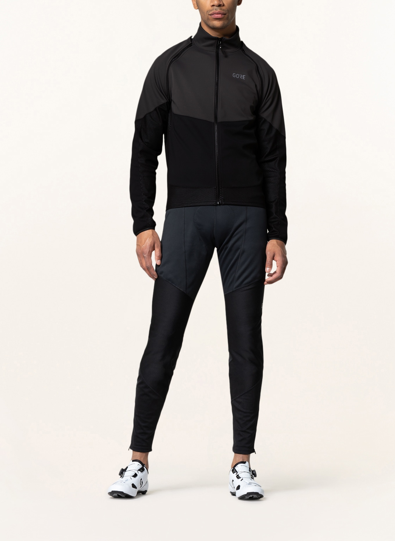 GORE BIKE WEAR Cycling jacket PHANTOM with detachable sleeves, Color: BLACK/ DARK GRAY (Image 3)