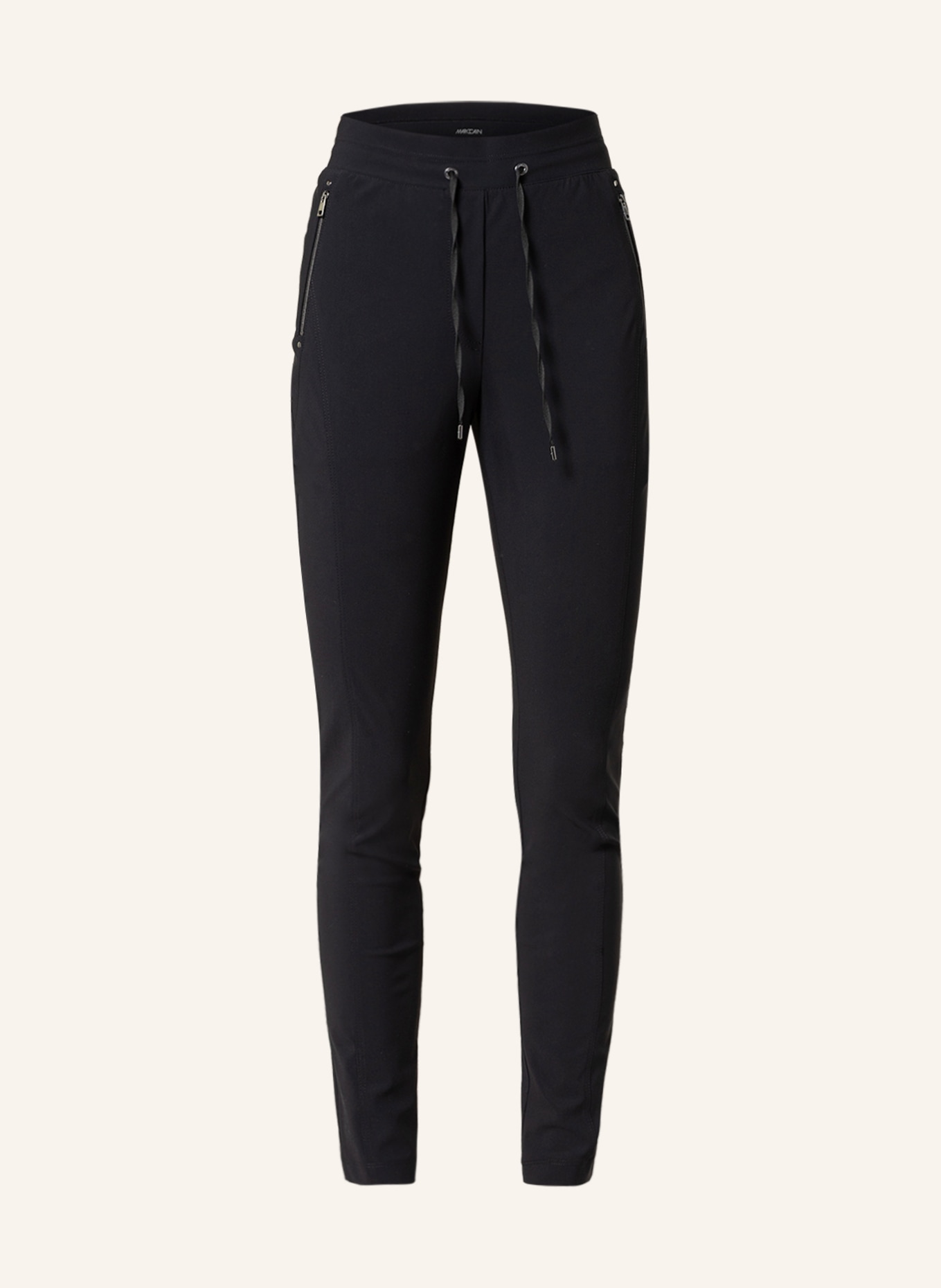 MARC CAIN Trousers in jogger style, Color: 900 BLACK (Image 1)