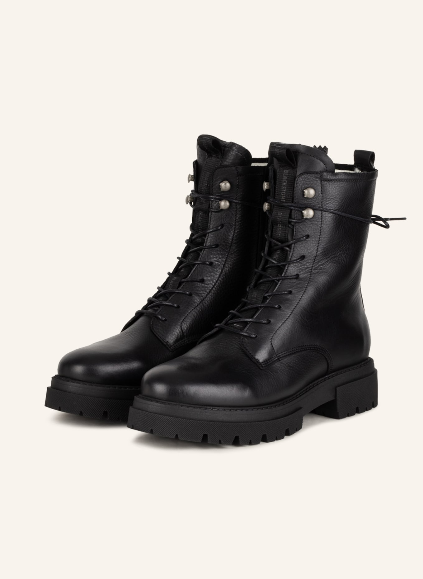 BLACKSTONE Lace-up boots UL85, Color: BLACK (Image 1)