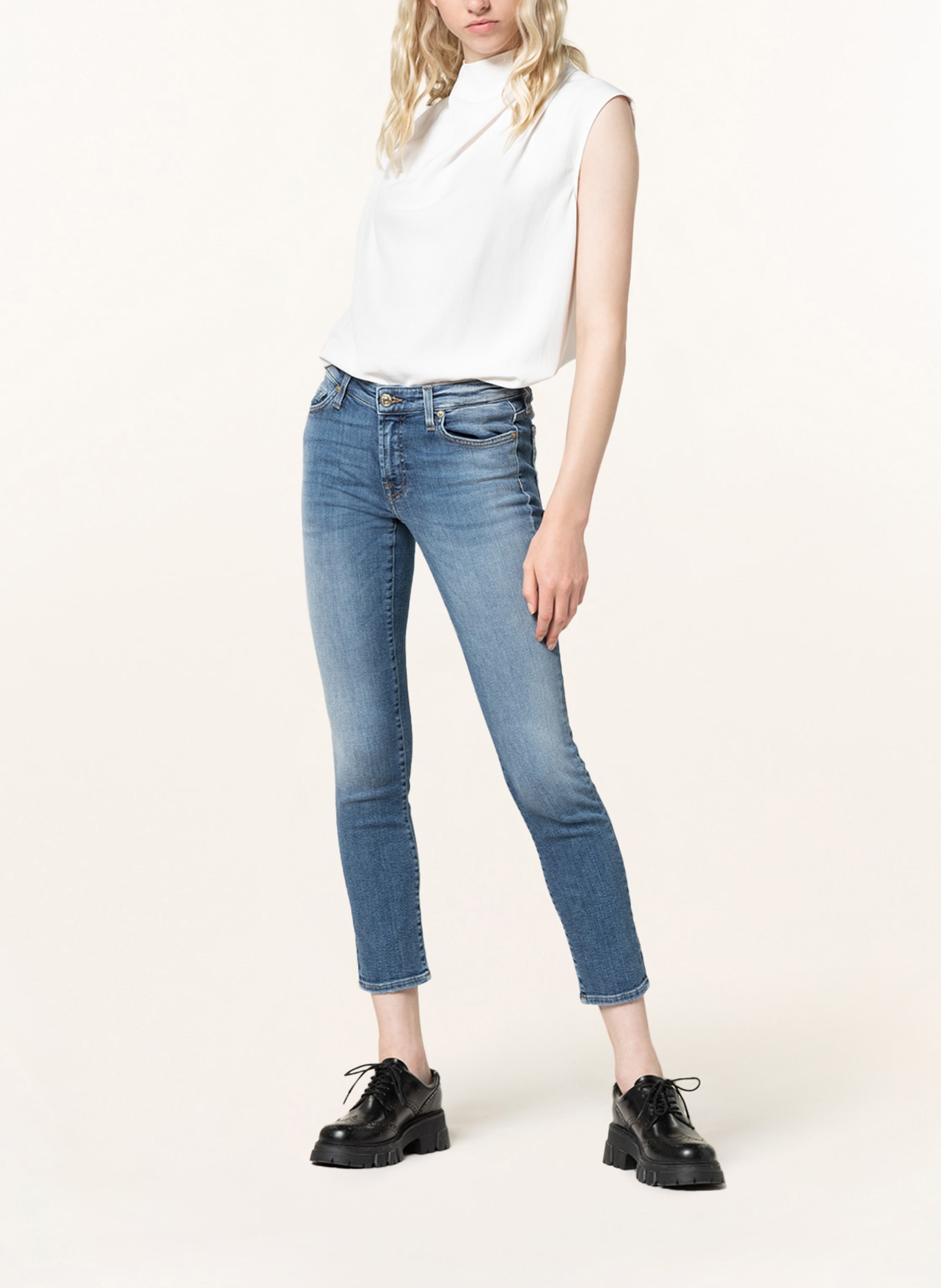 7 for all mankind Jeans PYPER , Farbe: BEYOND SLIM ILLUSION BY LIGHT BLUE (Bild 2)