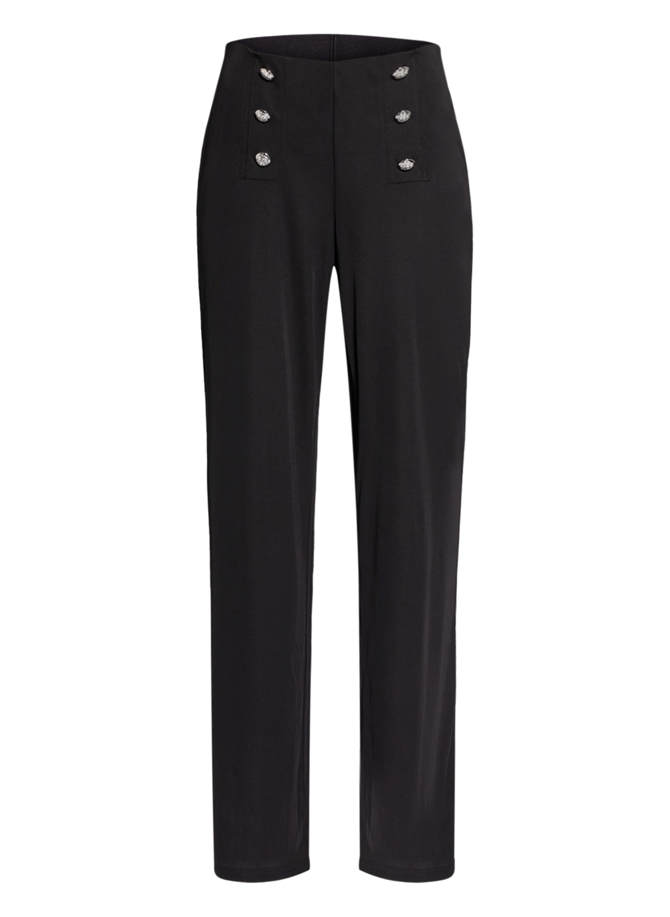 LAUREN RALPH LAUREN Jersey pants , Color: BLACK/ SILVER (Image 1)