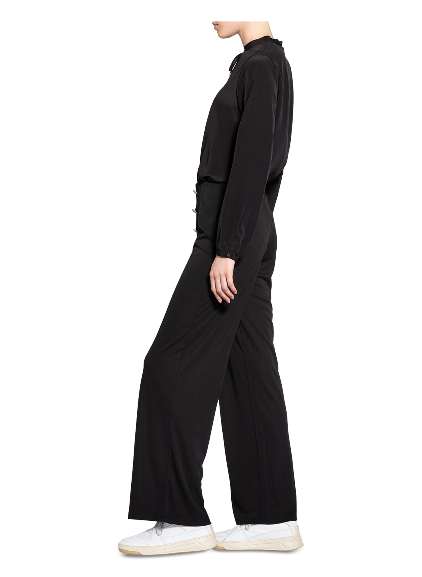 LAUREN RALPH LAUREN Jersey pants , Color: BLACK/ SILVER (Image 4)