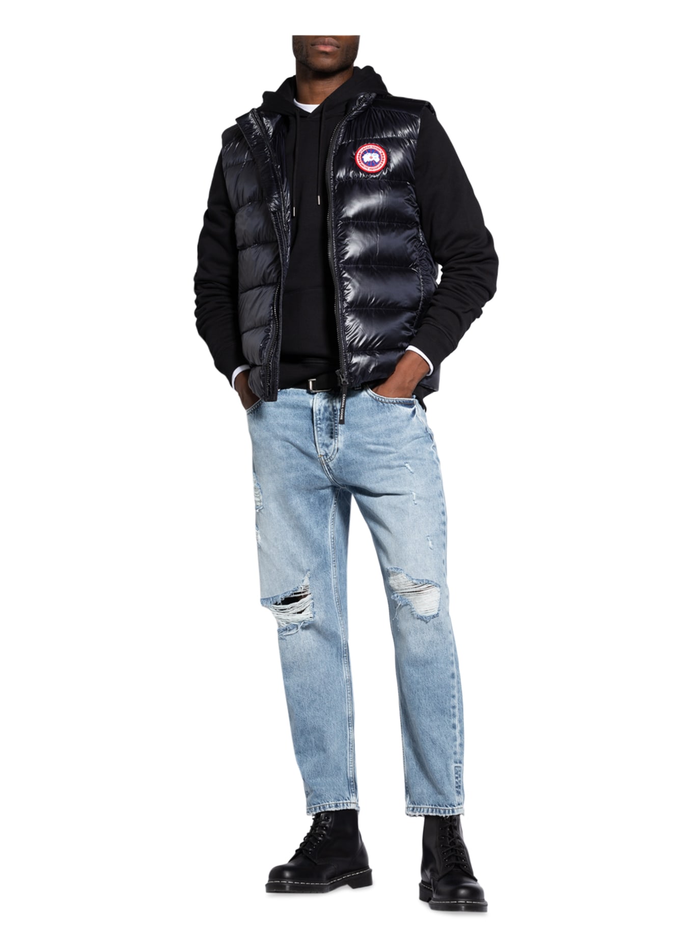 CANADA GOOSE Down vest CROFTON, Color: BLACK (Image 2)