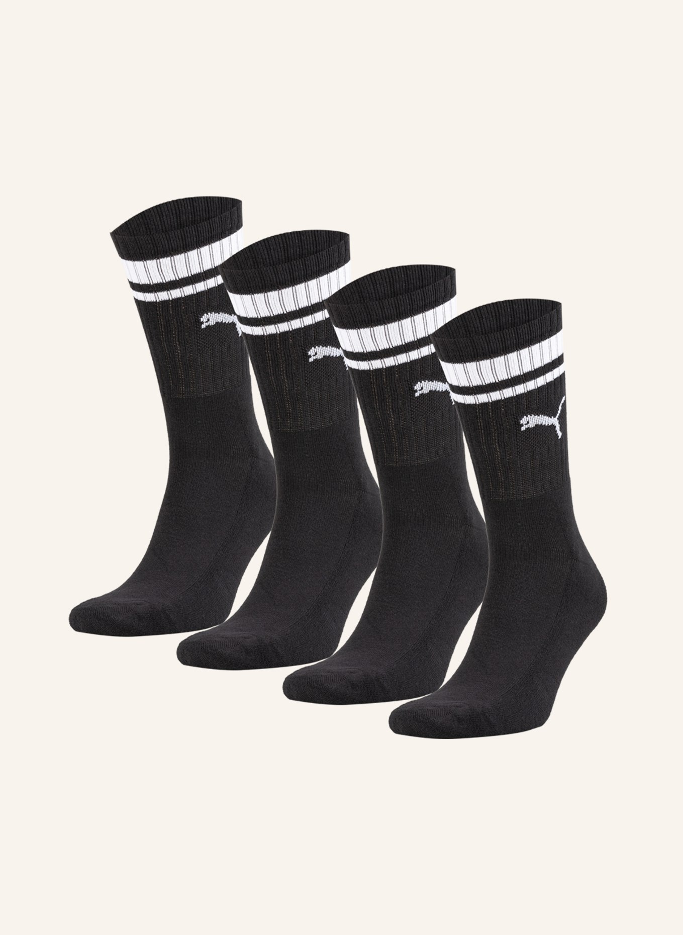 PUMA Ponožky EVERDAY, 4 páry v balení , Barva: 001 BLACK (Obrázek 1)