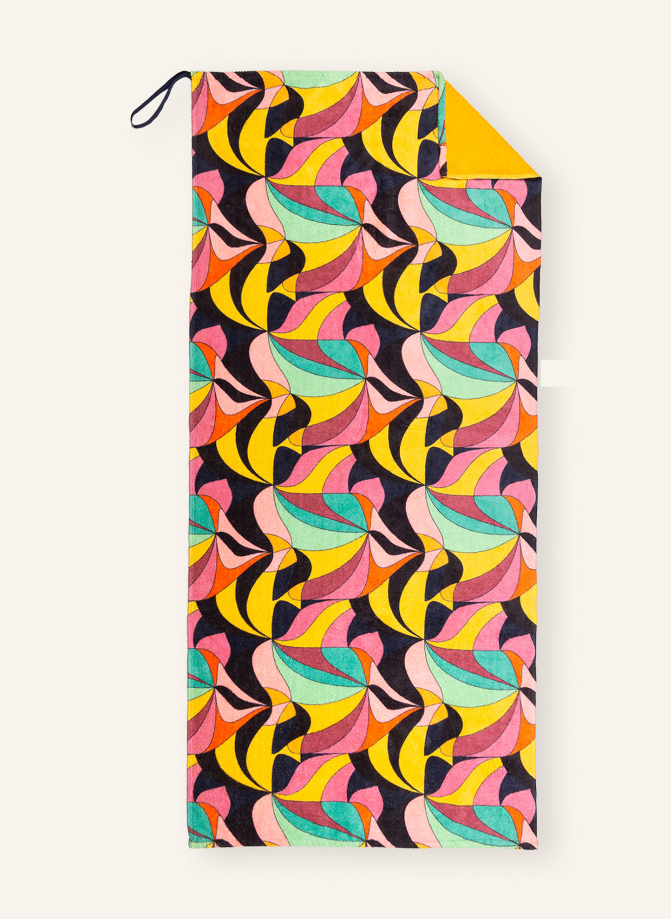 VILEBREQUIN Beach towel 1984 INVISIBLE FISH , Color: DARK YELLOW/ PINK/ LIGHT GREEN (Image 2)
