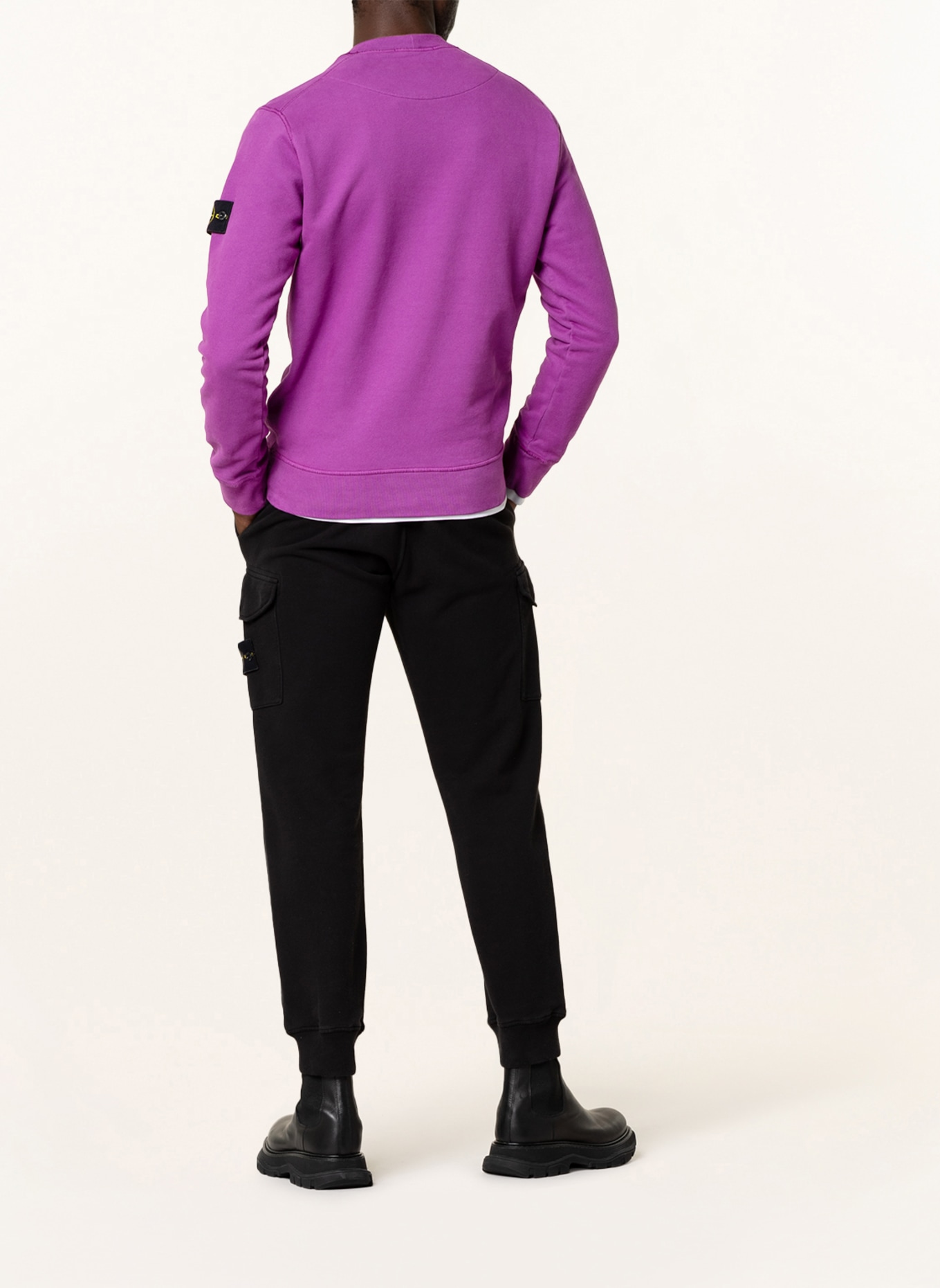STONE ISLAND Sweatshirt in fuchsia
