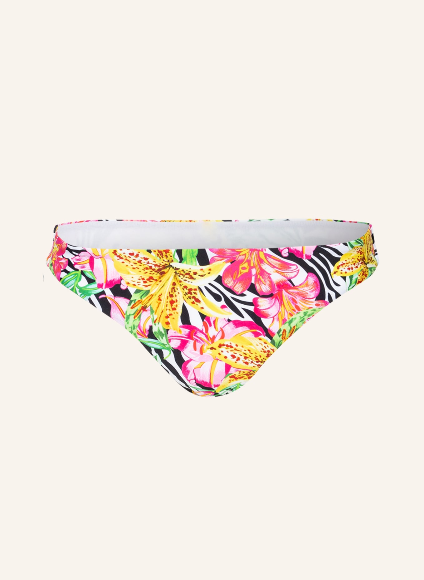 Hot Stuff Basic bikini bottoms, Color: WHITE/ PINK/ BLACK (Image 1)