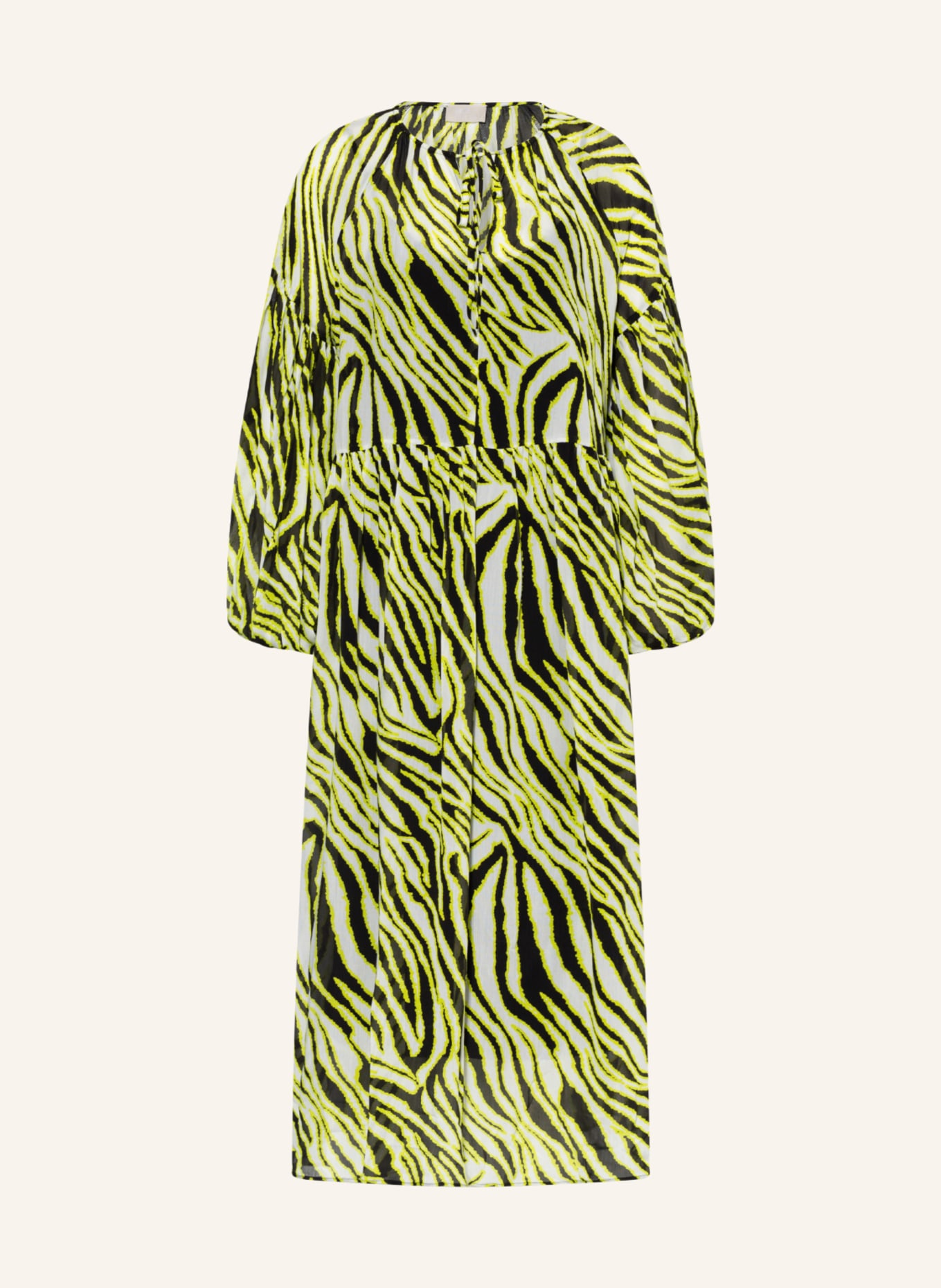 MRS & HUGS Dress , Color: NEON YELLOW/ BLACK/ WHITE (Image 1)
