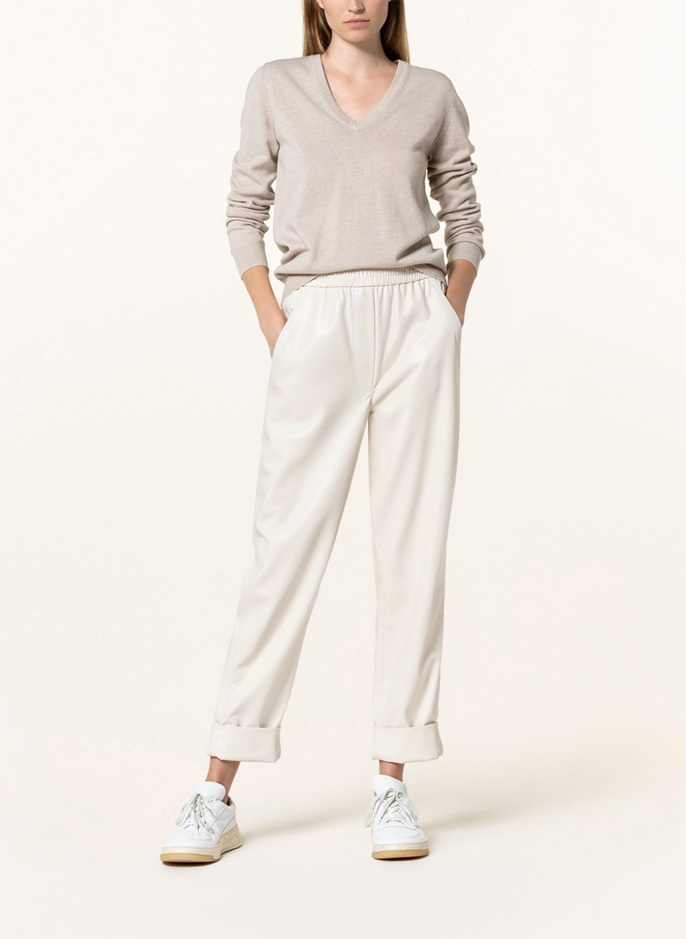 BRUNELLO CUCINELLI Cashmere-Pullover , Farbe: BEIGE (Bild 2)