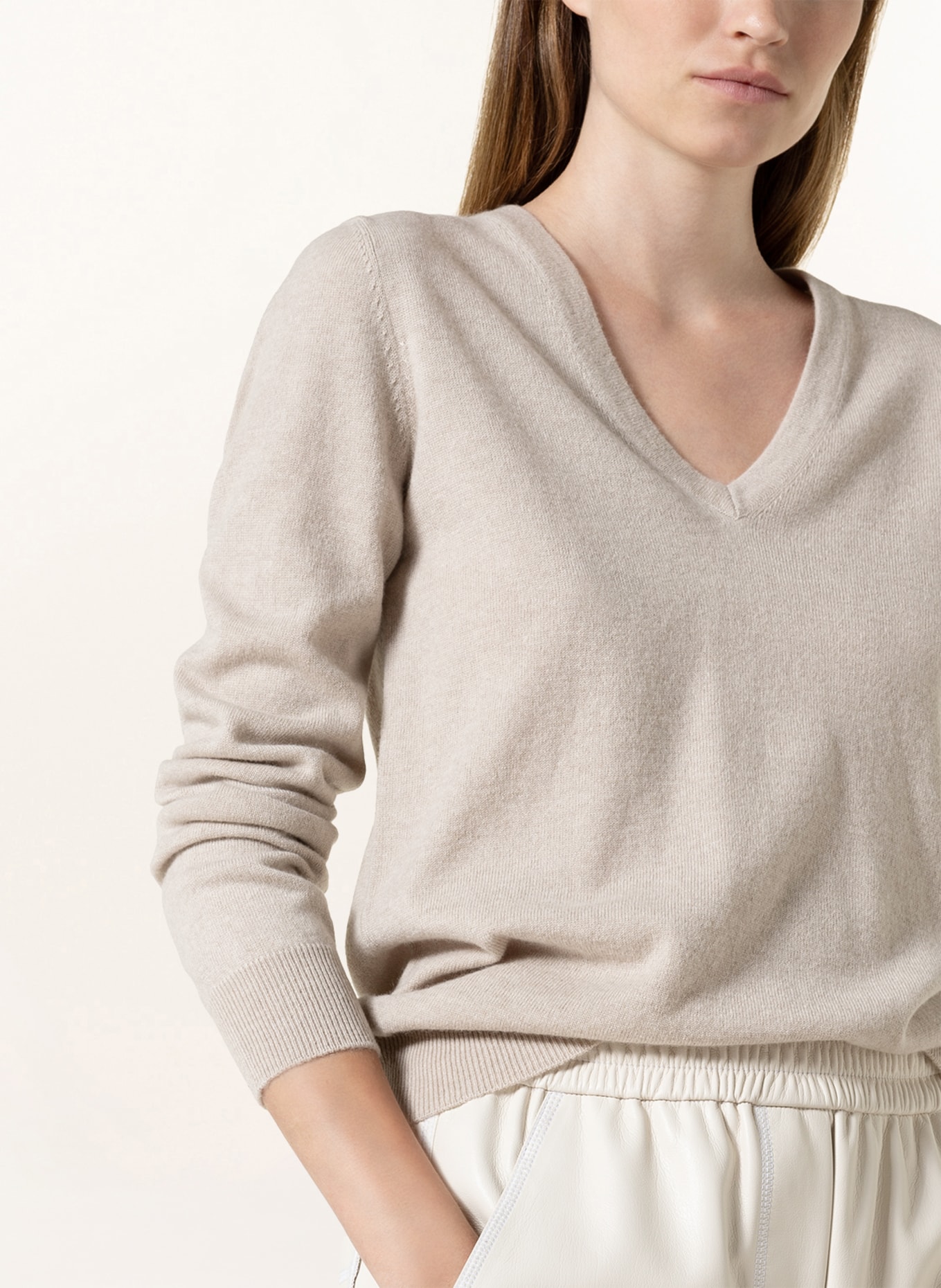 BRUNELLO CUCINELLI Cashmere-Pullover , Farbe: BEIGE (Bild 4)