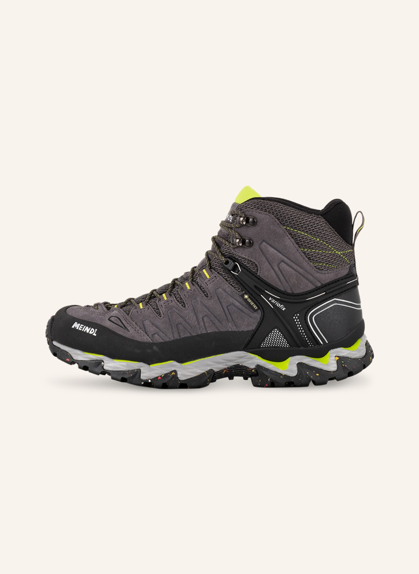MEINDL Outdoor shoes LITE HIKE GTX, Color: GRAY/ BLACK/ NEON GREEN (Image 4)