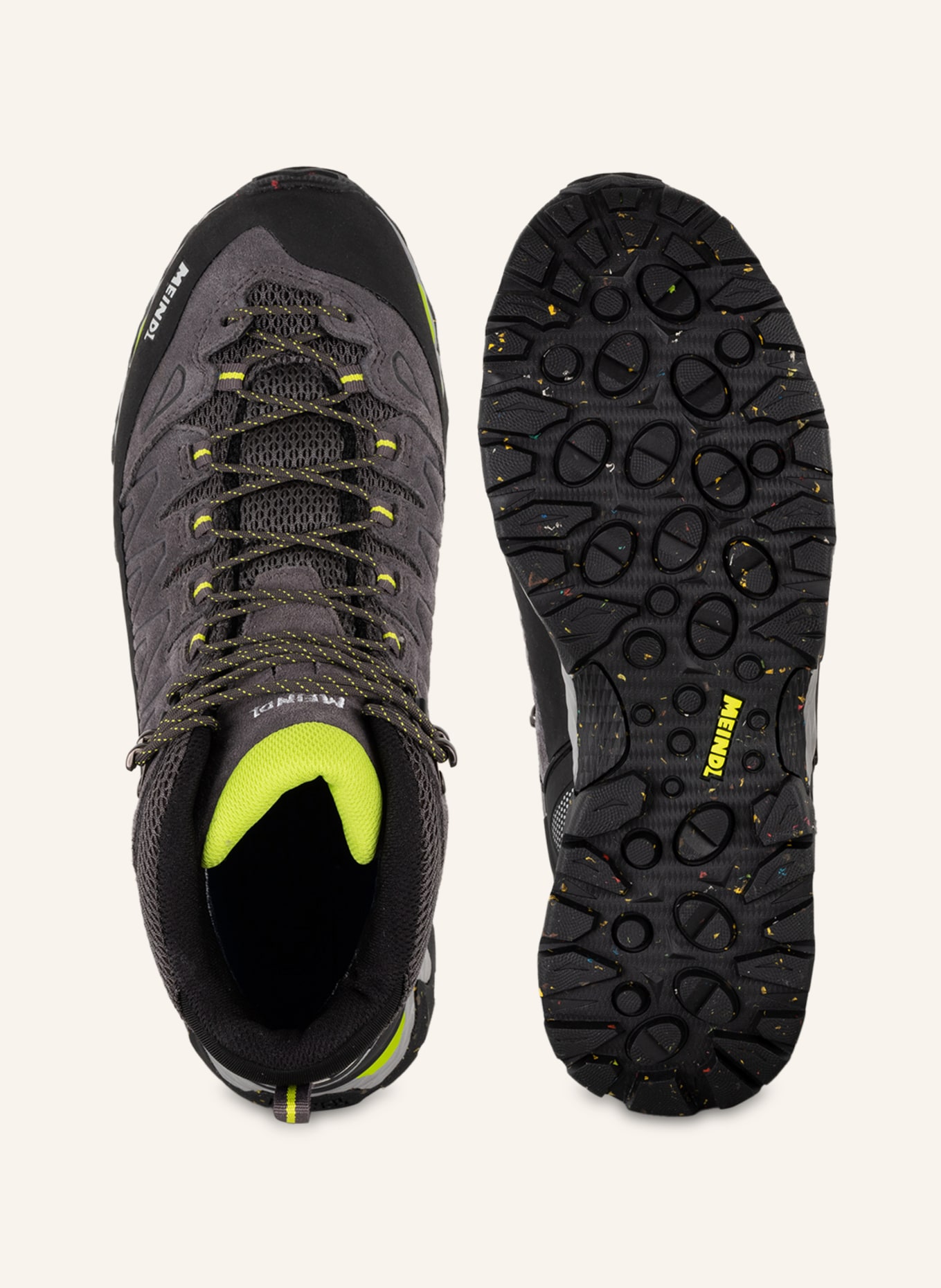 MEINDL Outdoor shoes LITE HIKE GTX, Color: GRAY/ BLACK/ NEON GREEN (Image 5)