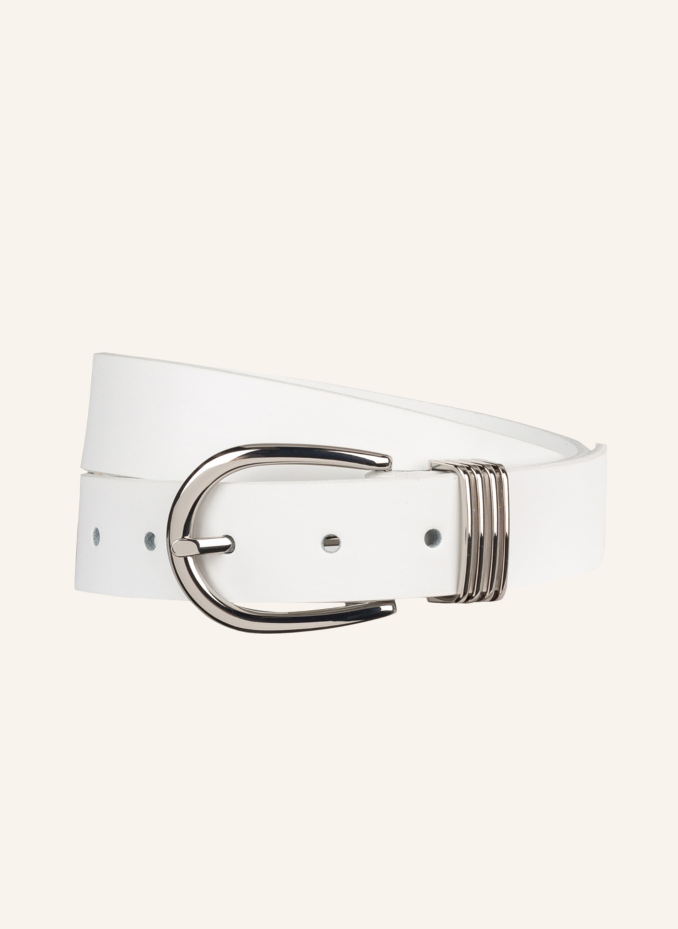 Condor Leather belt, Color: WHITE (Image 1)