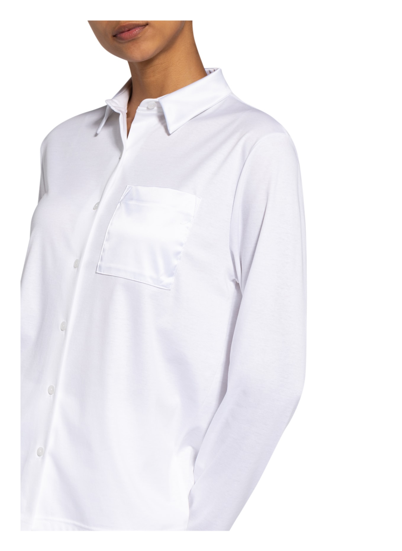 mey Pajama shirt series SLEEPSATION , Color: WHITE (Image 6)