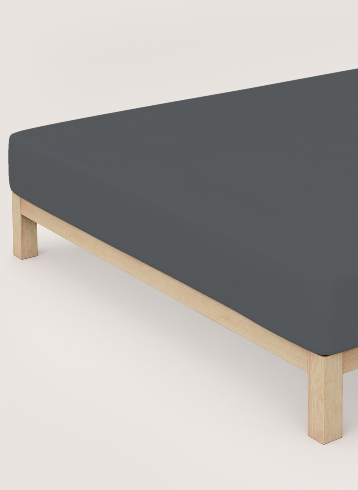 schlafgut Spannbettlaken PREMIUM S: DUNKELGRAU