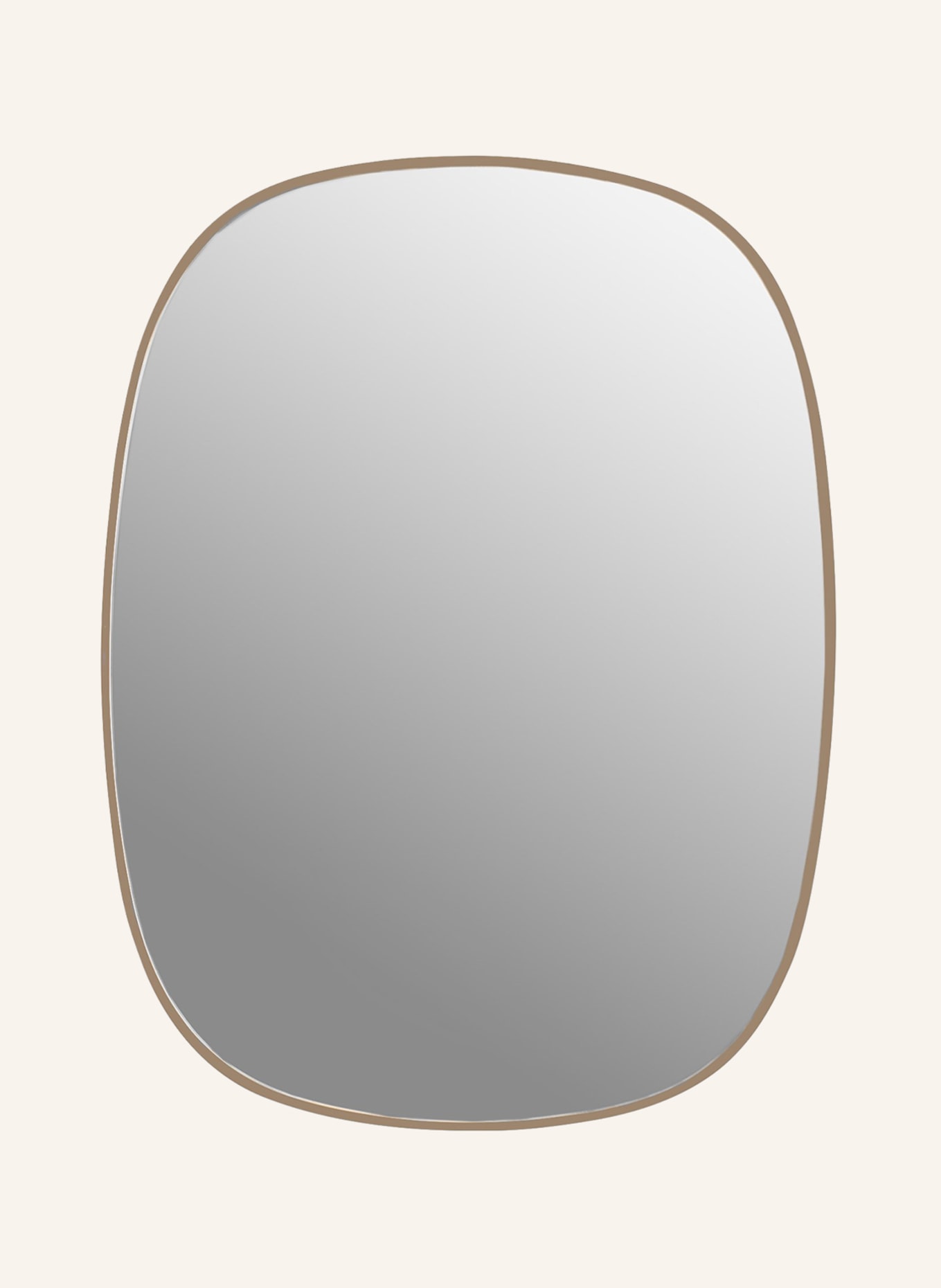 MUUTO Spiegel FRAMED SMALL: ROSÉGOLD/ WEISS