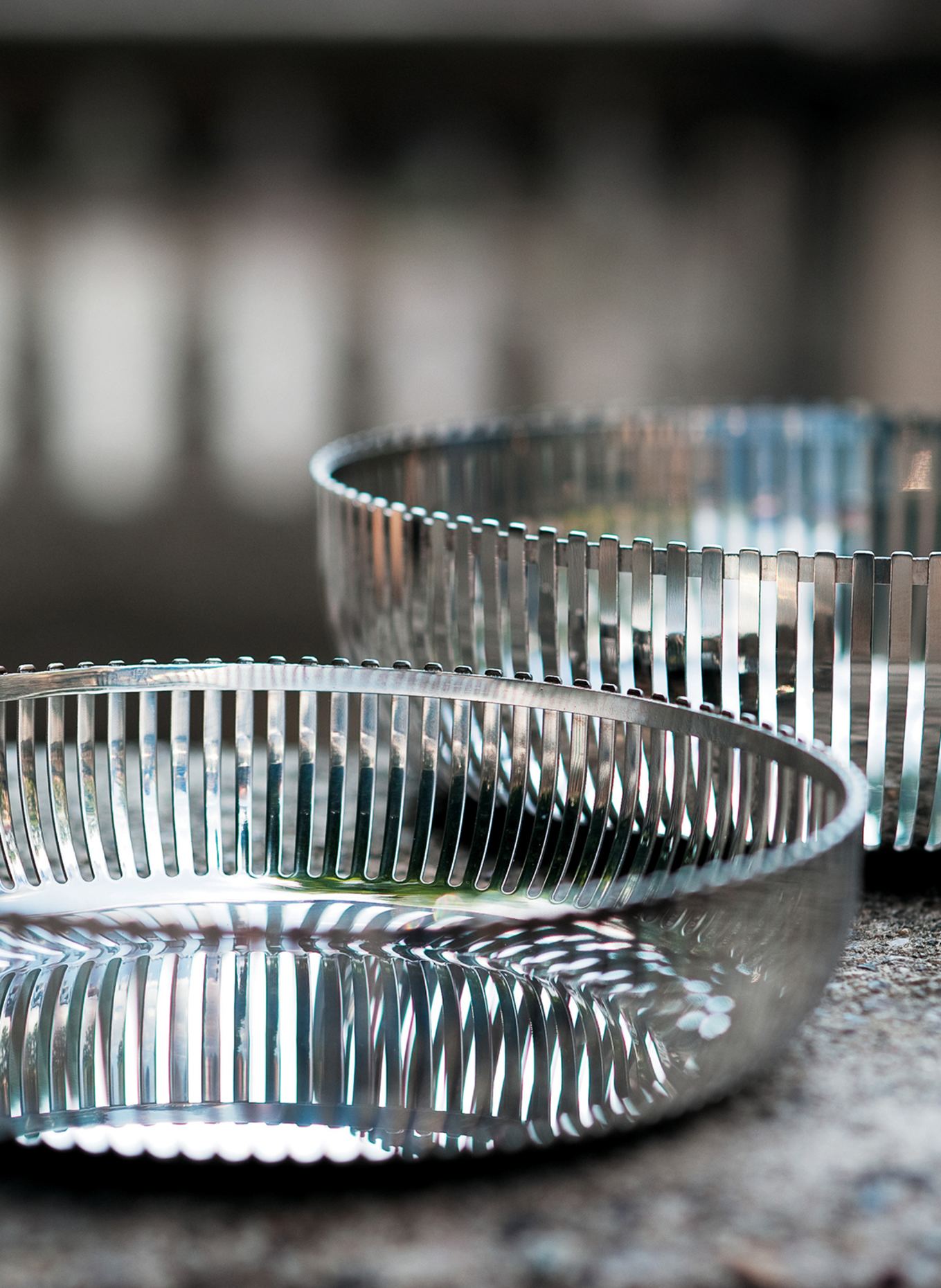 ALESSI Korbschale: SILBER