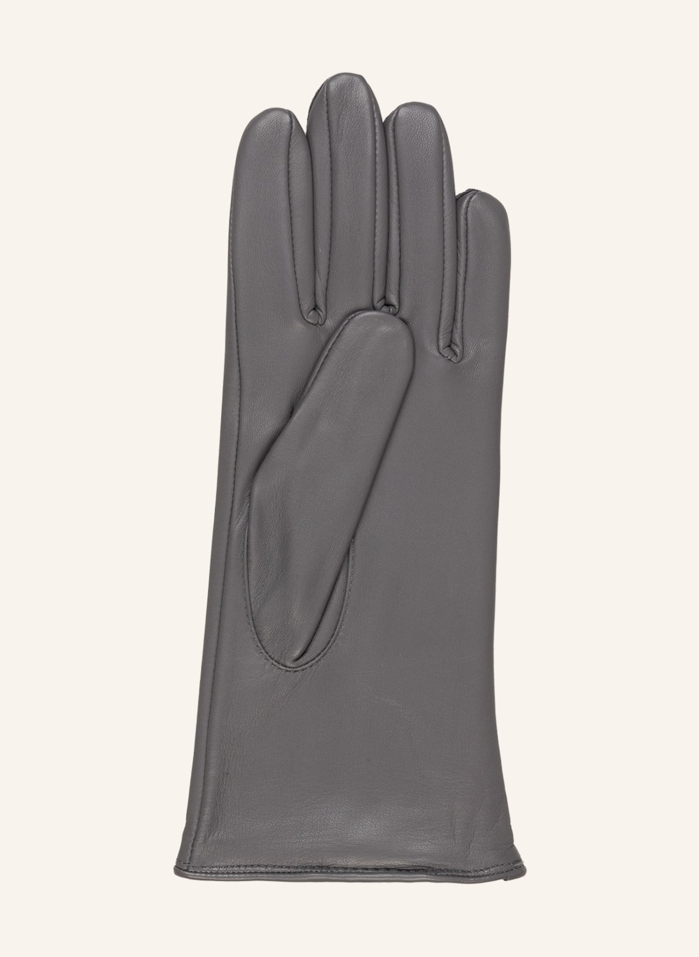 ROECKL Lederhandschuhe HAMBURG: HELLGRAU