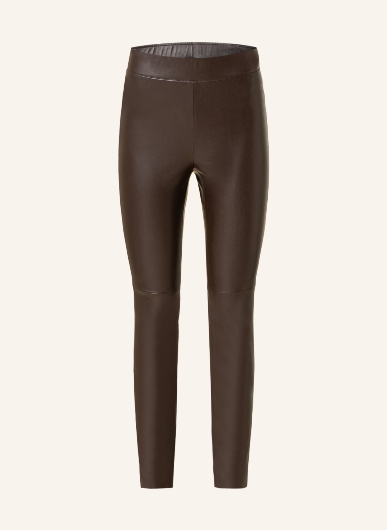 CAMBIO Leggings RANDA in lederlook: MARRON FONCÉ