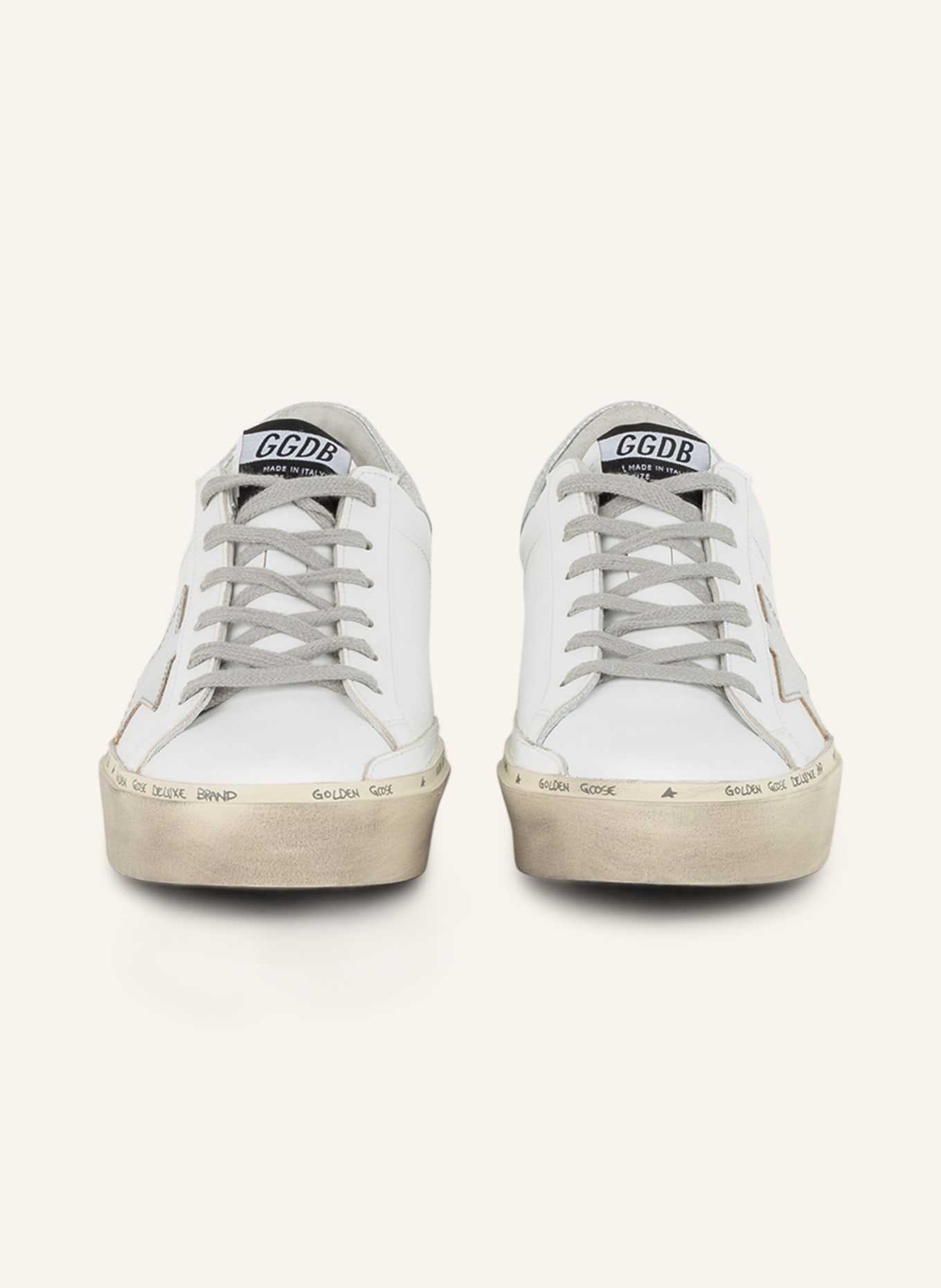 GOLDEN GOOSE Sneakers HI STAR, Color: WHITE/ SILVER (Image 3)