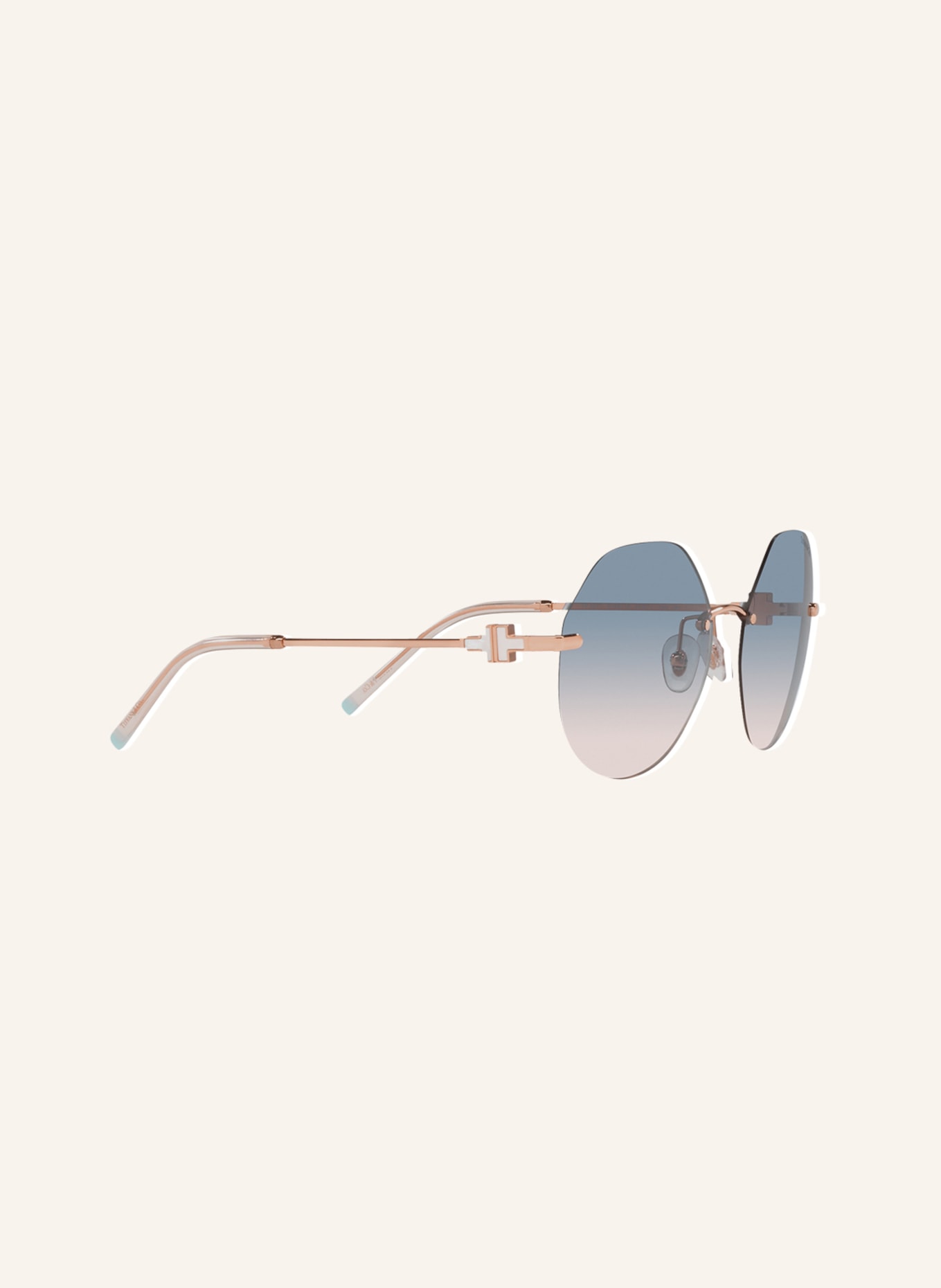 TIFFANY & Co. Sunglasses TF3077, Color: 616016 - ROSE GOLD/BLUE GRADIENT (Image 3)