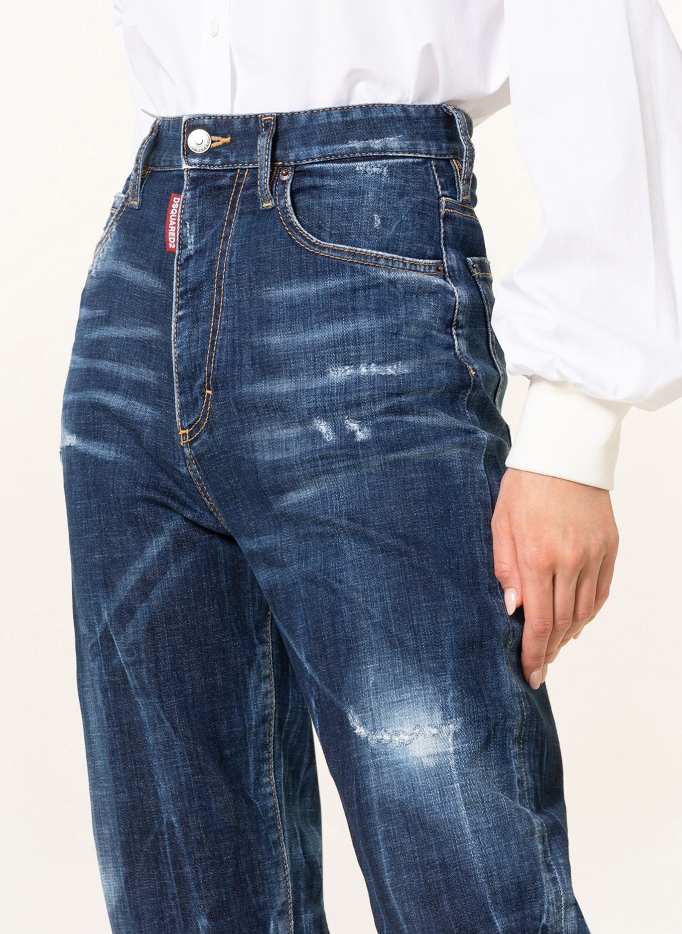 DSQUARED2 7/8 jeans , Color: 470 NAVY BLUE (Image 5)