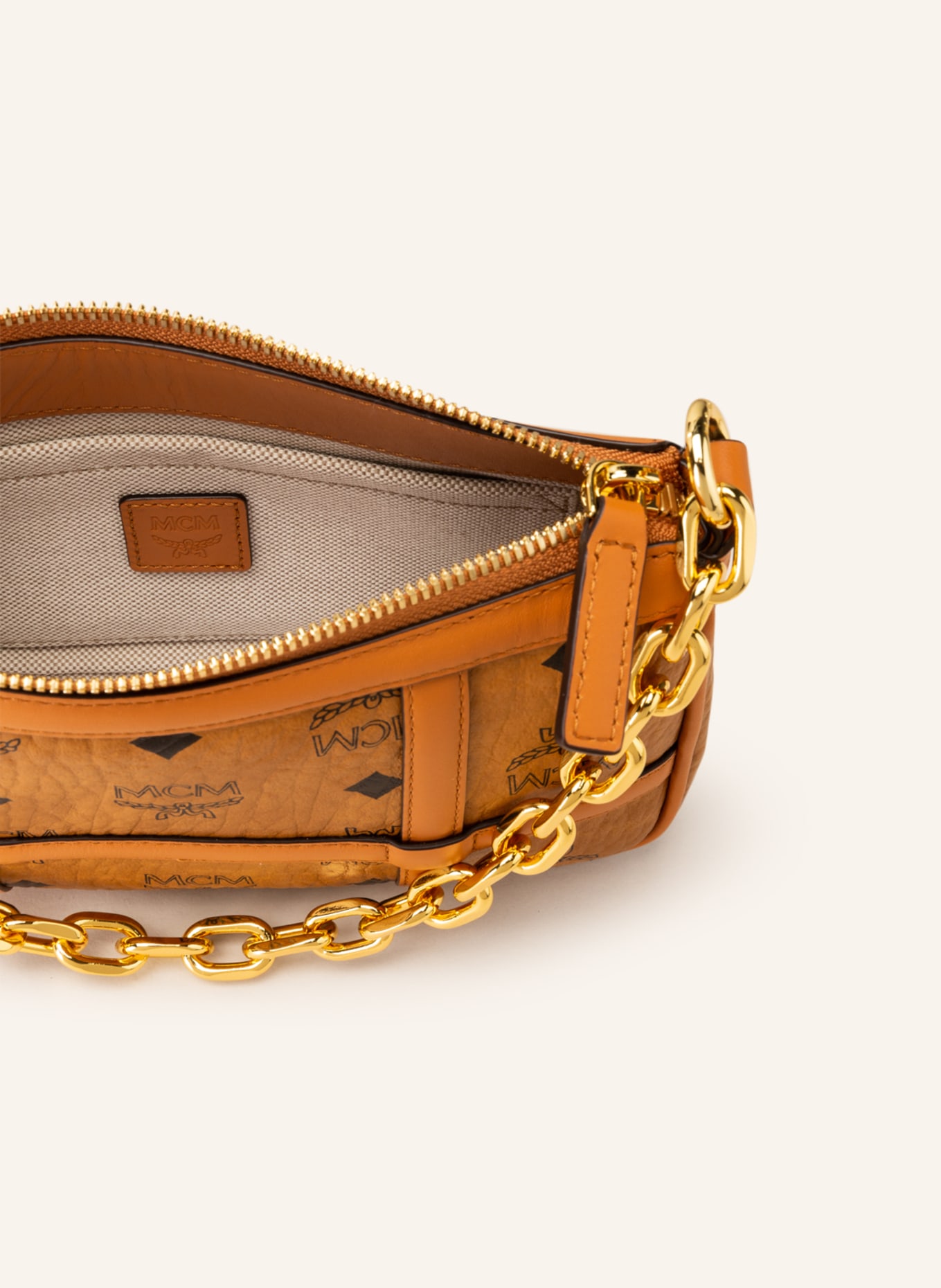 MCM Shoulder bag VERITAS: COGNAC
