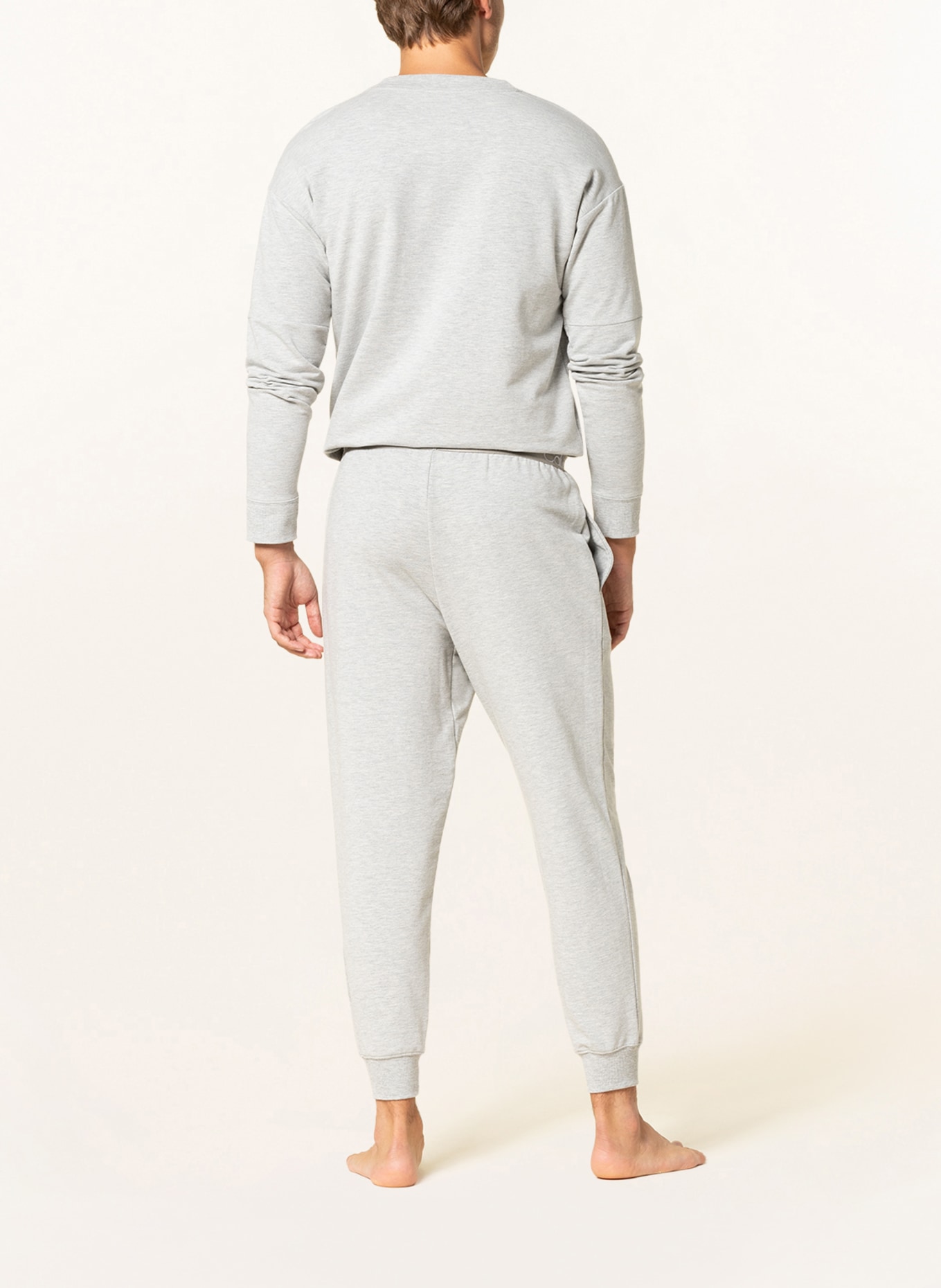 Calvin Klein Pohodlné domácí kalhoty MODERN STRUCTURE, Barva: SVĚTLE ŠEDÁ (Obrázek 3)