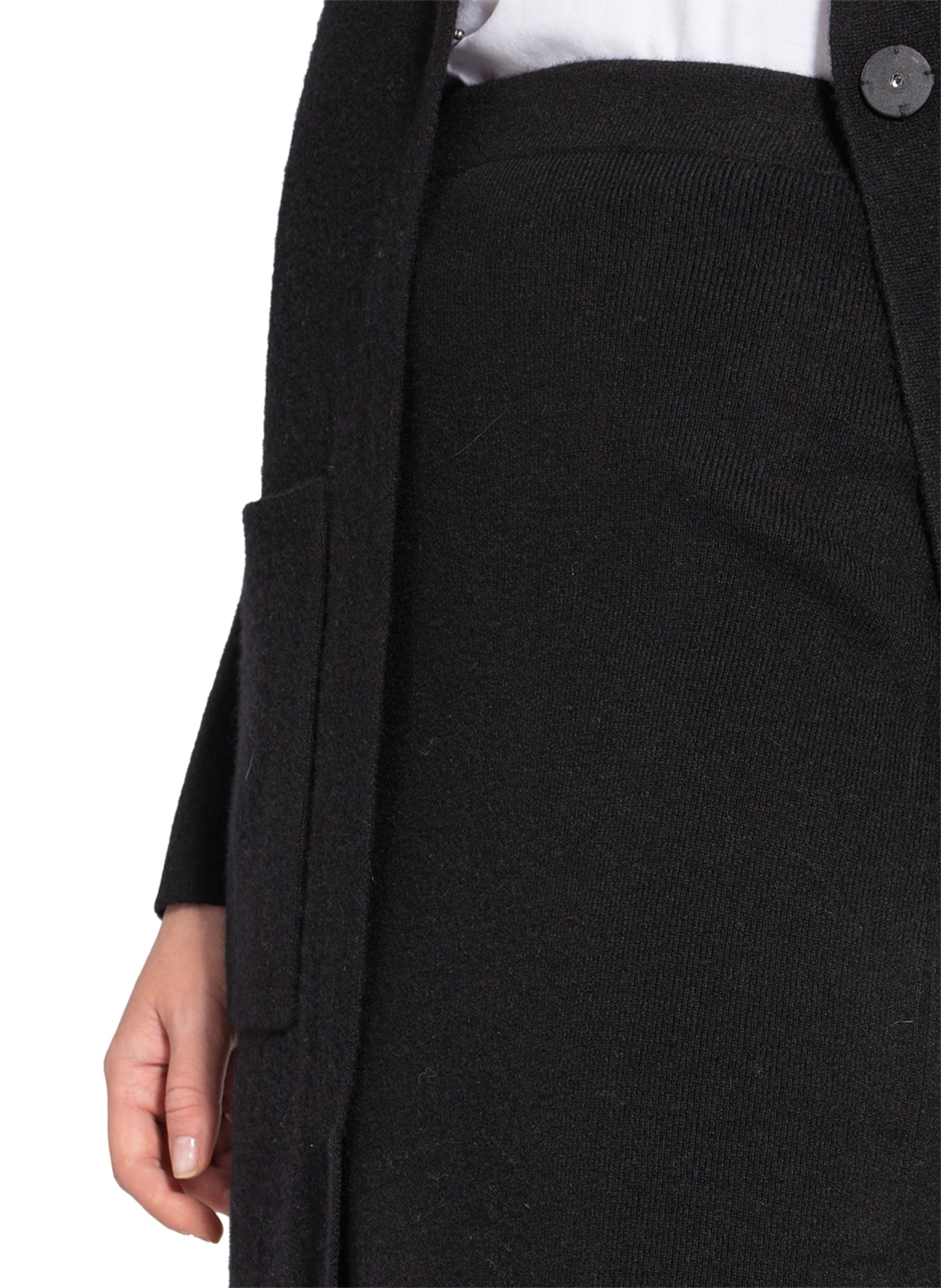lilienfels Knit skirt with cashmere, Color: BLACK (Image 4)