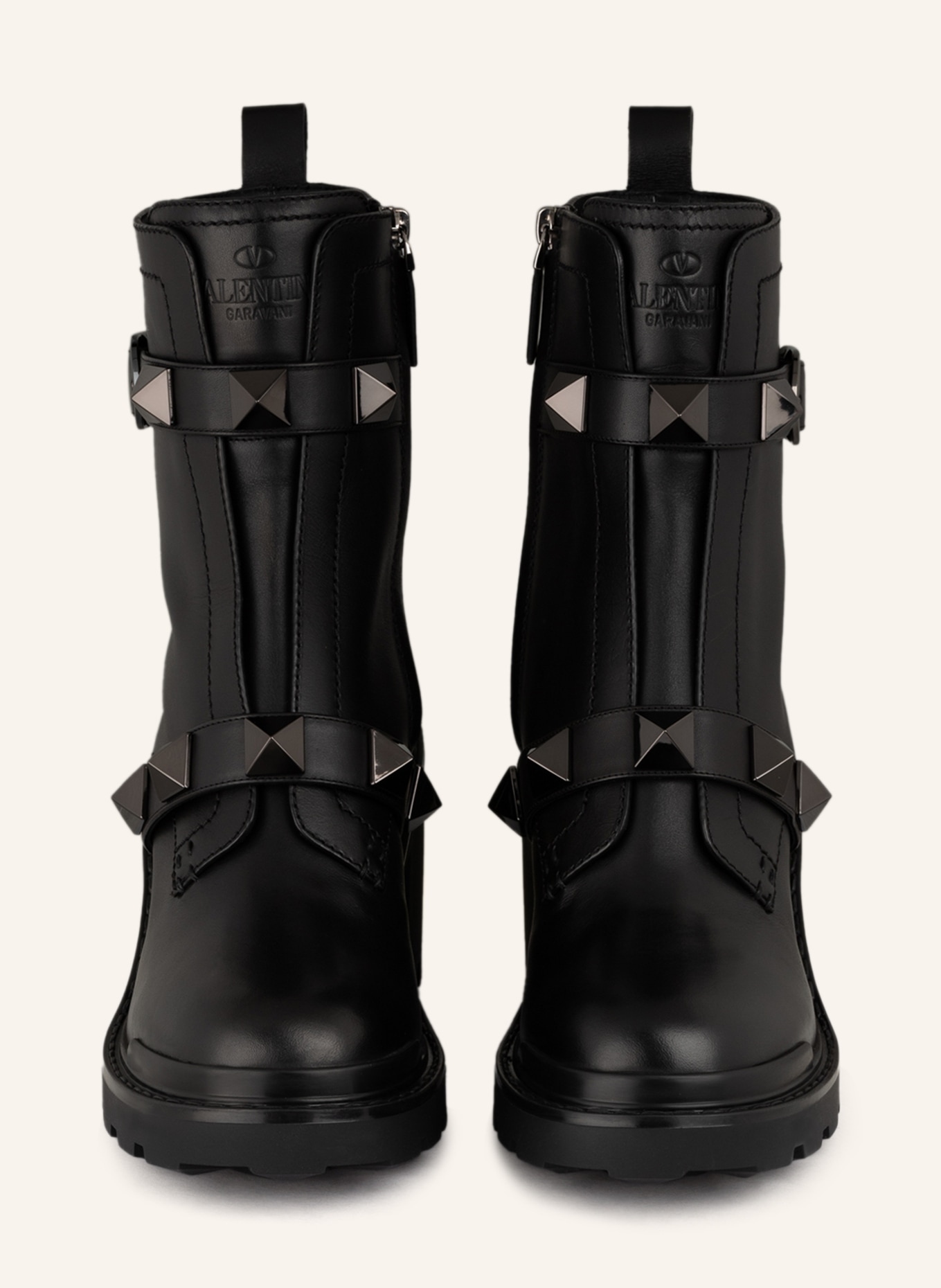 VALENTINO GARAVANI Ankle boots with rivets, Color: BLACK (Image 3)