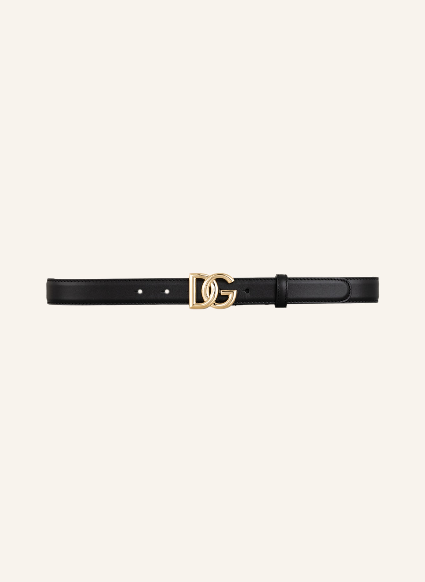 DOLCE & GABBANA Leather belt, Color: BLACK (Image 2)