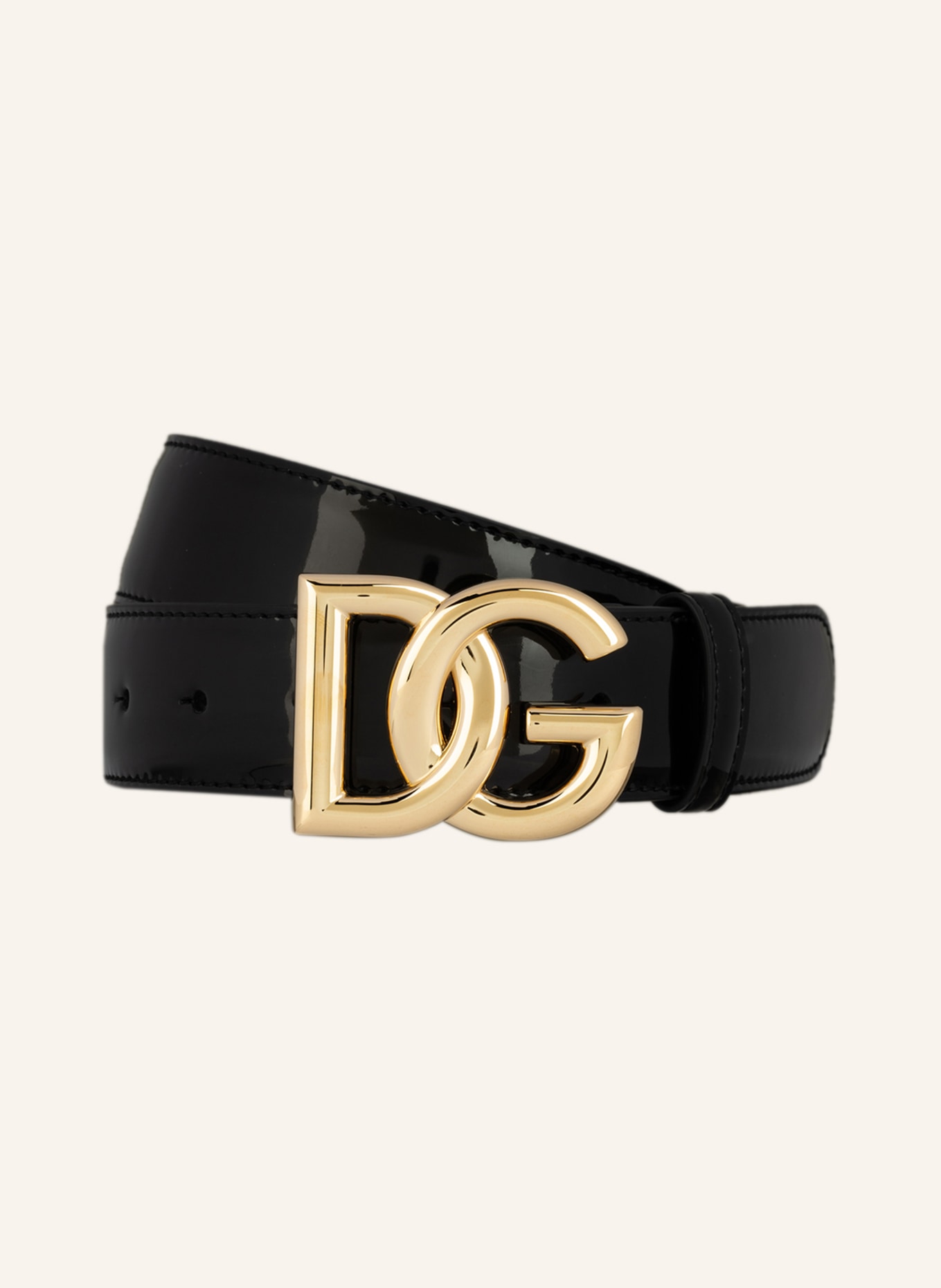 DOLCE & GABBANA Leather belt, Color: BLACK (Image 1)