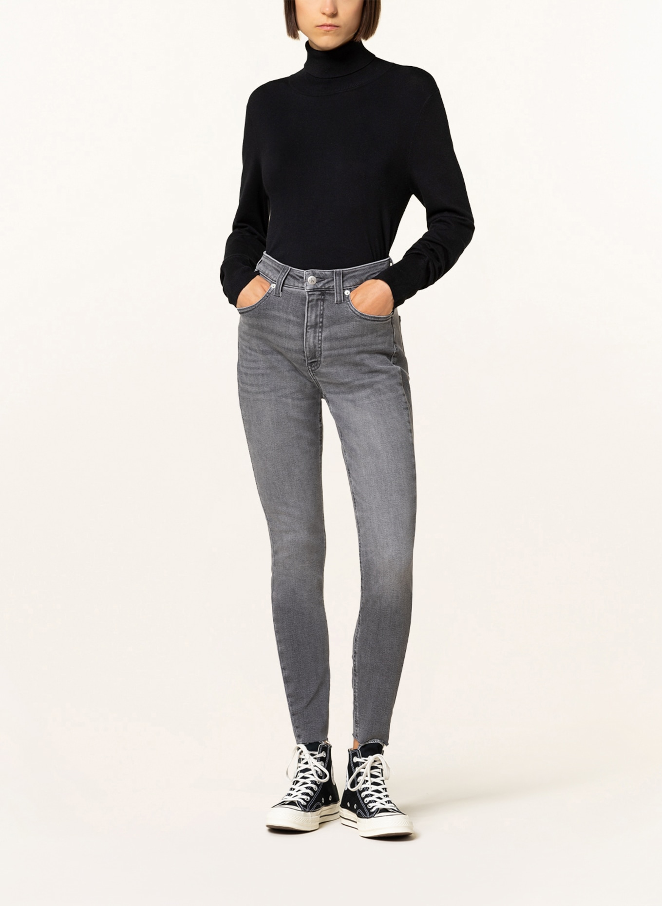 Calvin Klein Jeans Jeansy skinny, Kolor: 1BZ DENIM GREY (Obrazek 2)