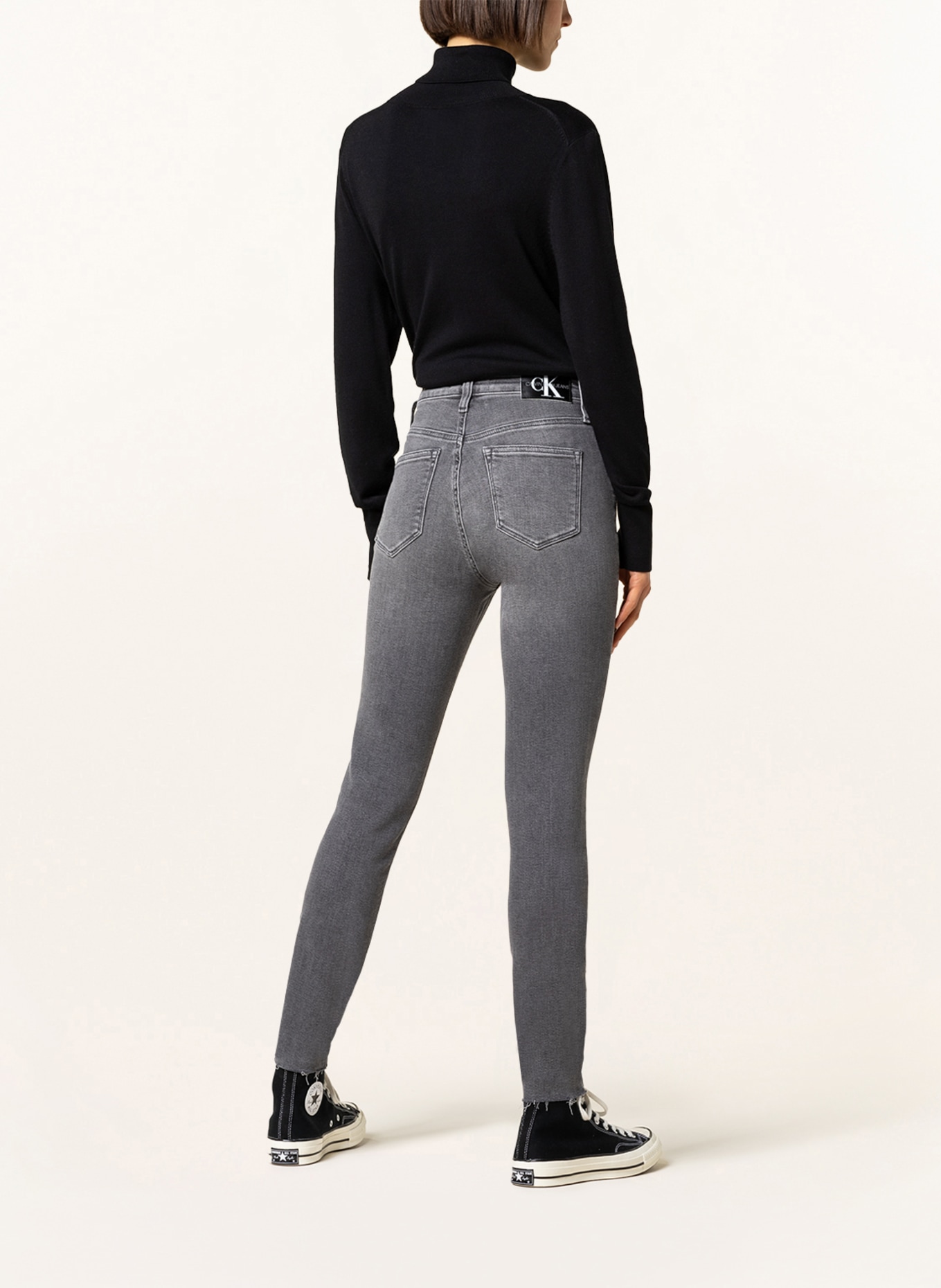 Calvin Klein Jeans Jeansy skinny, Kolor: 1BZ DENIM GREY (Obrazek 3)