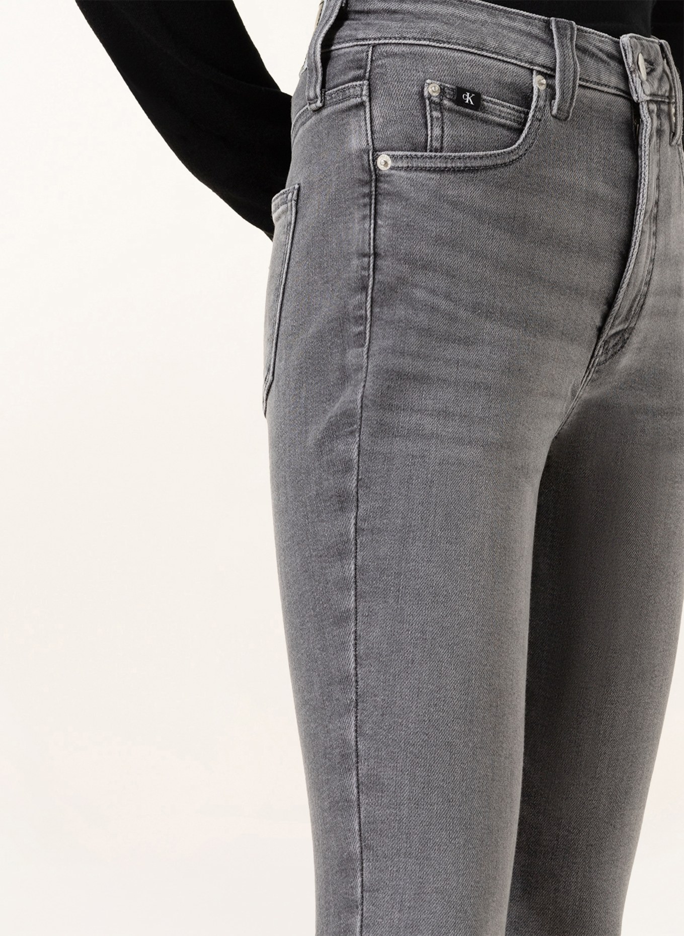 Calvin Klein Jeans Jeansy skinny, Kolor: 1BZ DENIM GREY (Obrazek 5)