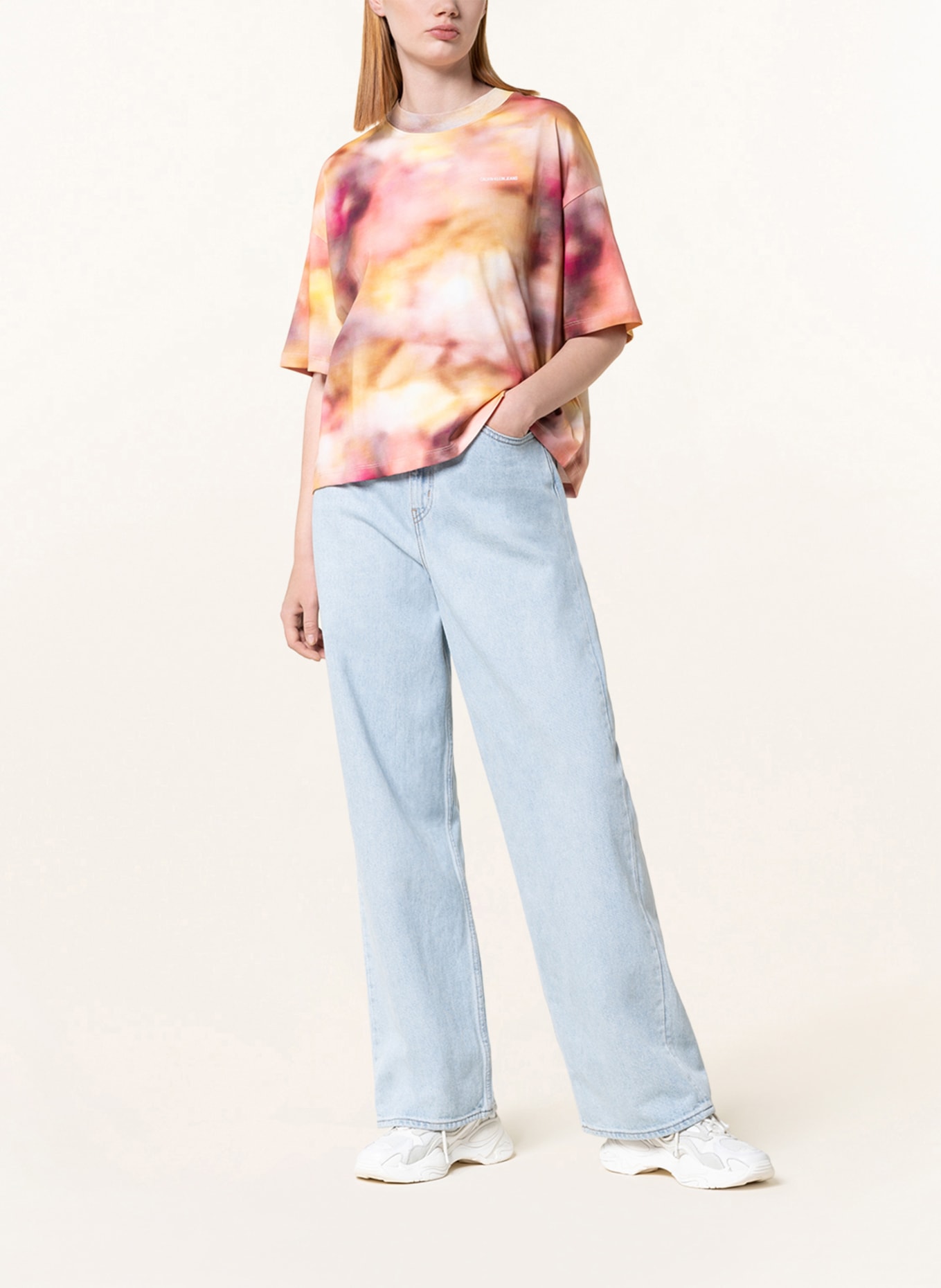 Calvin Klein Jeans T-Shirt, Farbe: WEISS/ SCHWARZ (Bild 2)