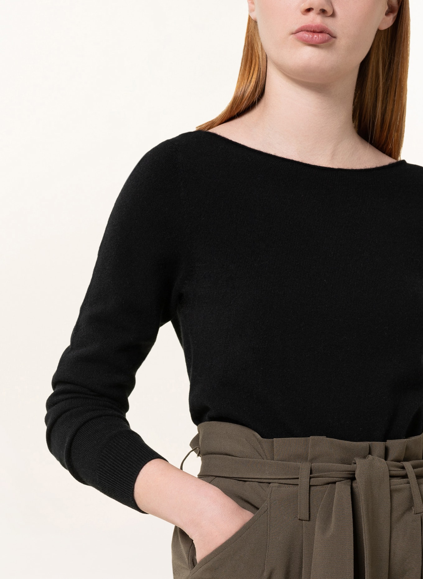 REPEAT Cashmere-Pullover, Farbe: SCHWARZ (Bild 4)