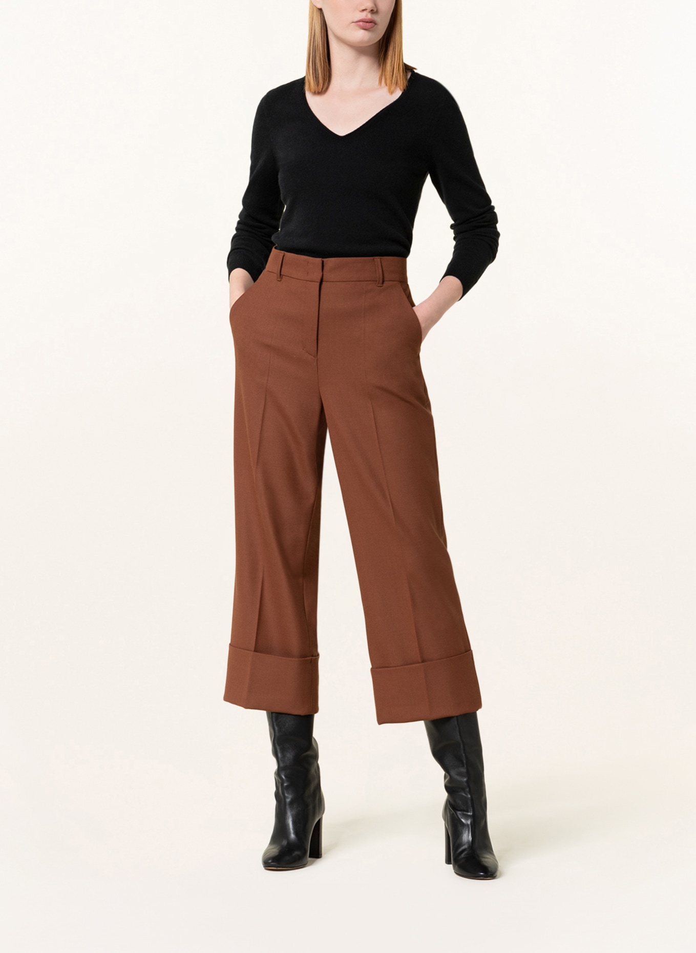 REPEAT Sweter z kaszmiru: CZARNY