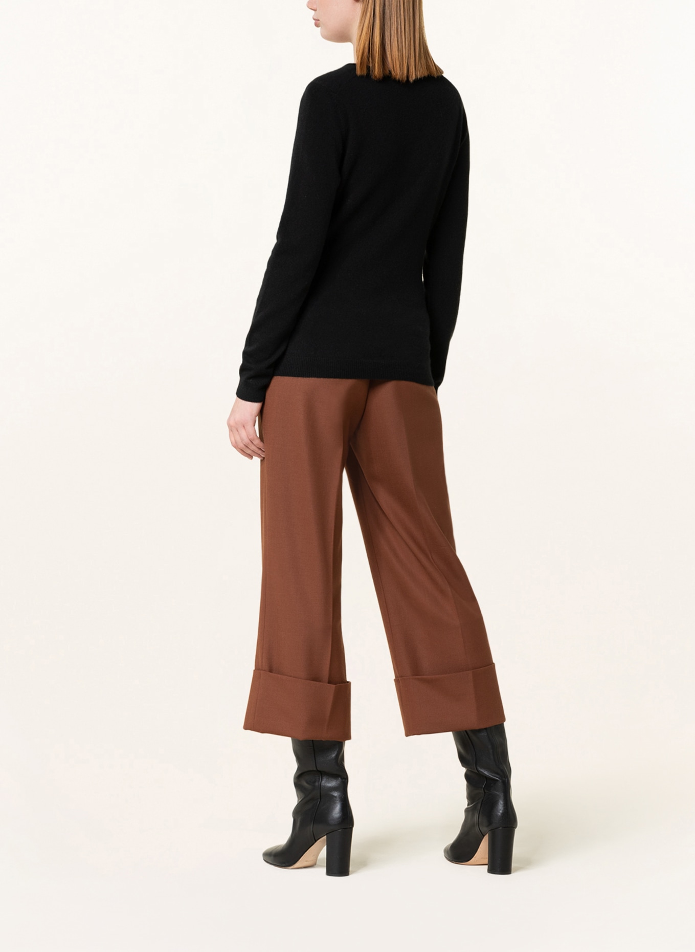 REPEAT Sweter z kaszmiru: CZARNY