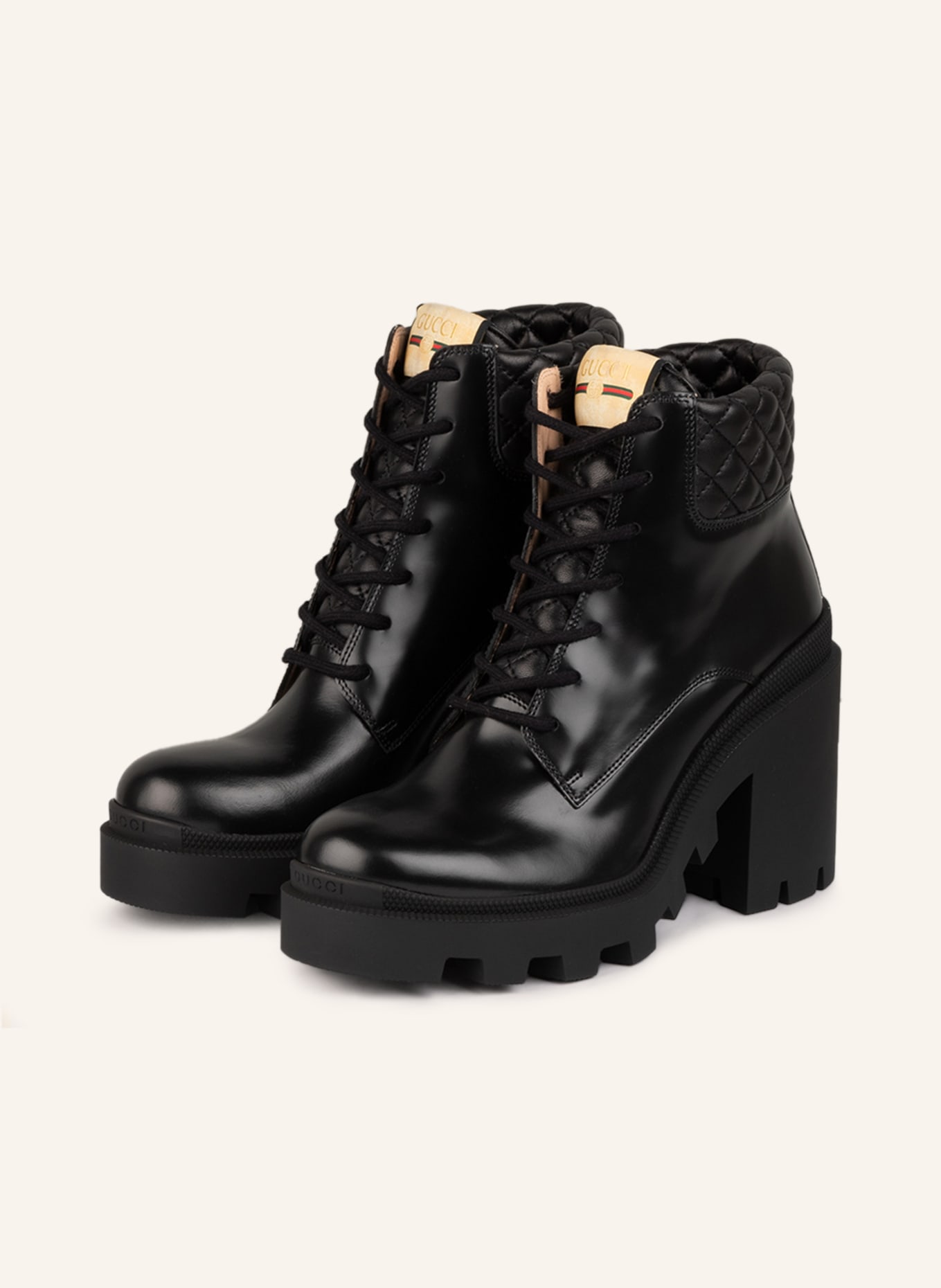 GUCCI Lace-up boots, Color: 1000 BLACK (Image 1)