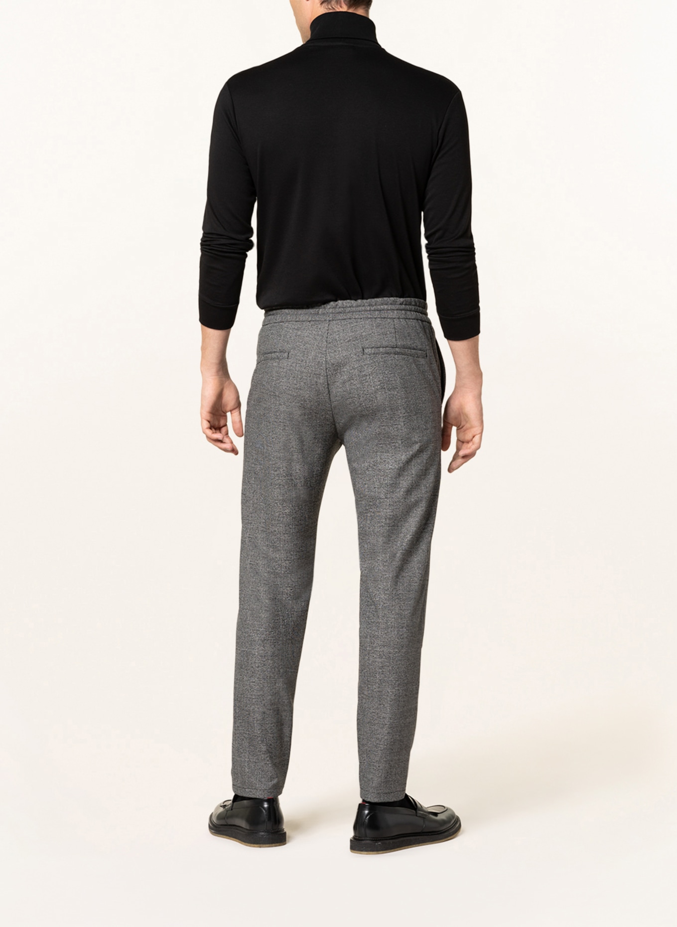 HUGO Suit trousers GYTE slim fit in jersey, Color: 010 CHARCOAL (Image 3)