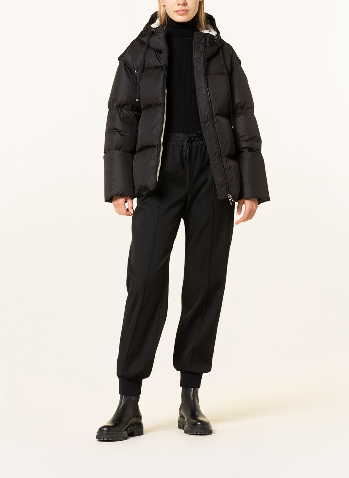 MONCLER Down jacket ASARET with detachable sleeves, Color: BLACK (Image 2)