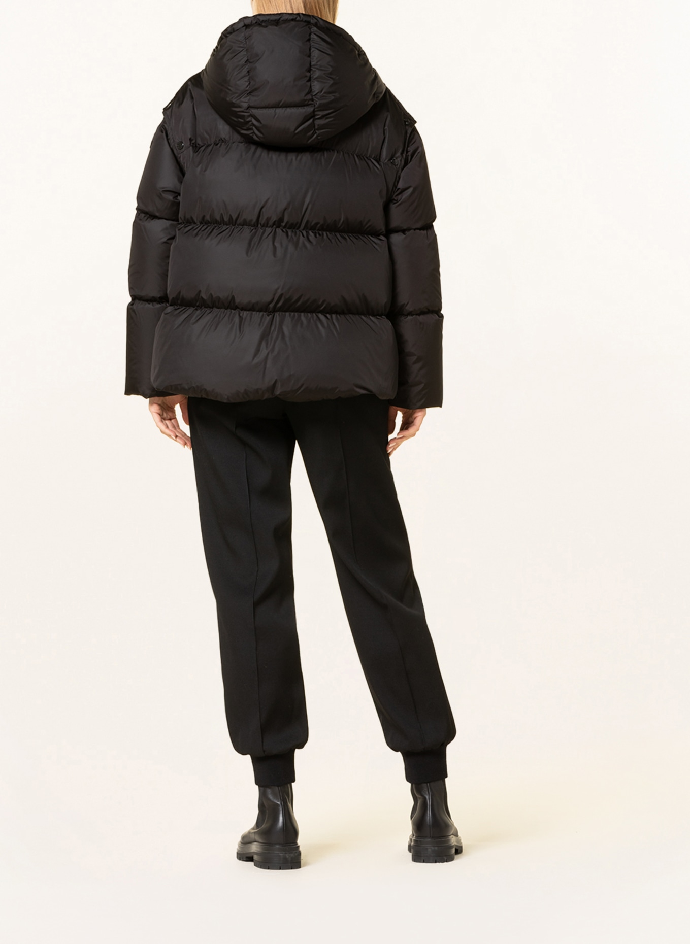 MONCLER Down jacket ASARET with detachable sleeves, Color: BLACK (Image 3)