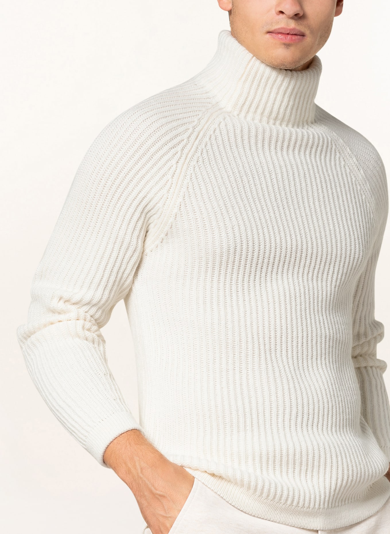 DRYKORN Turtleneck sweater ARVID, Color: ECRU (Image 4)