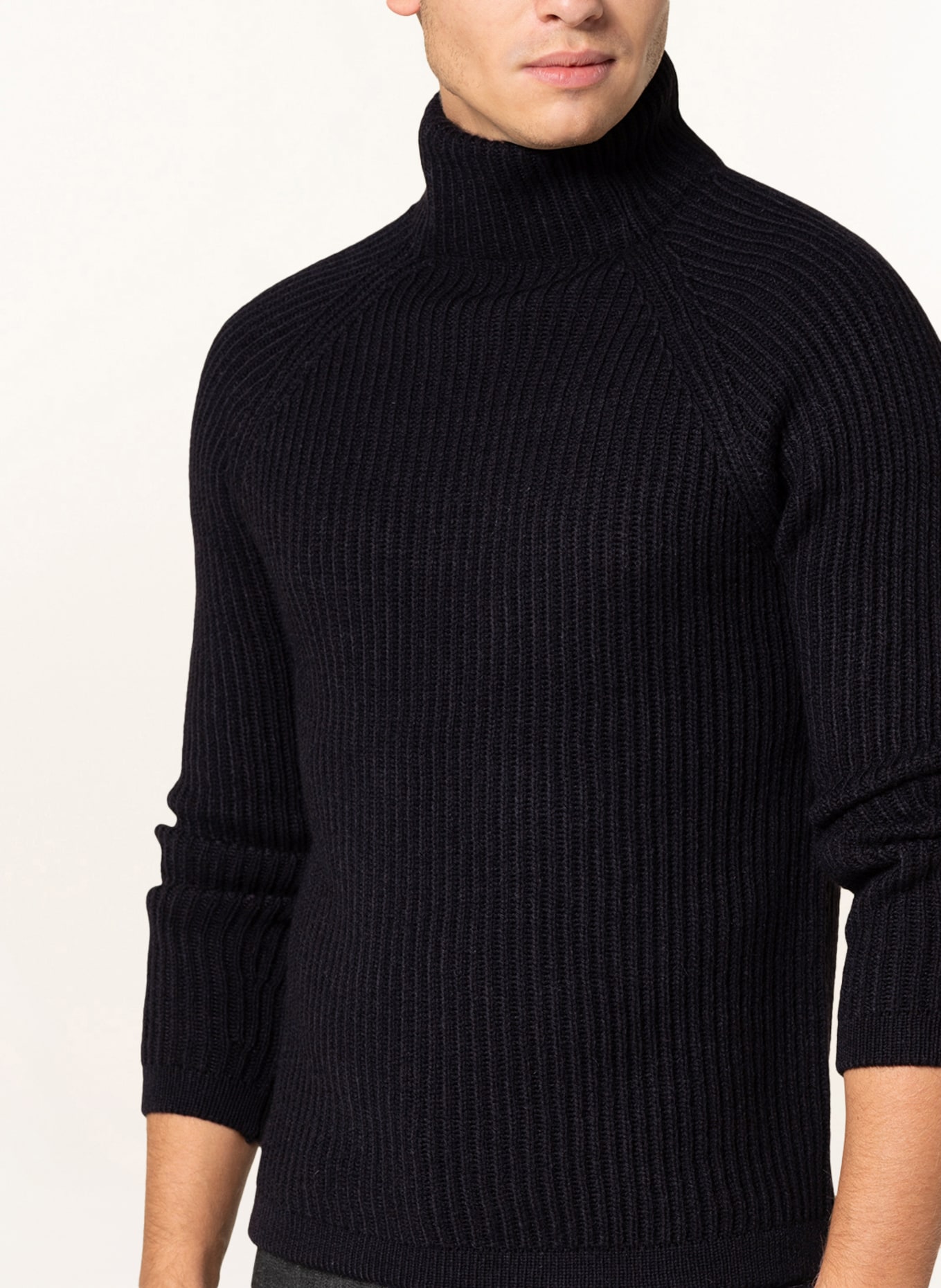 DRYKORN Turtleneck sweater ARVID, Color: BLACK (Image 4)