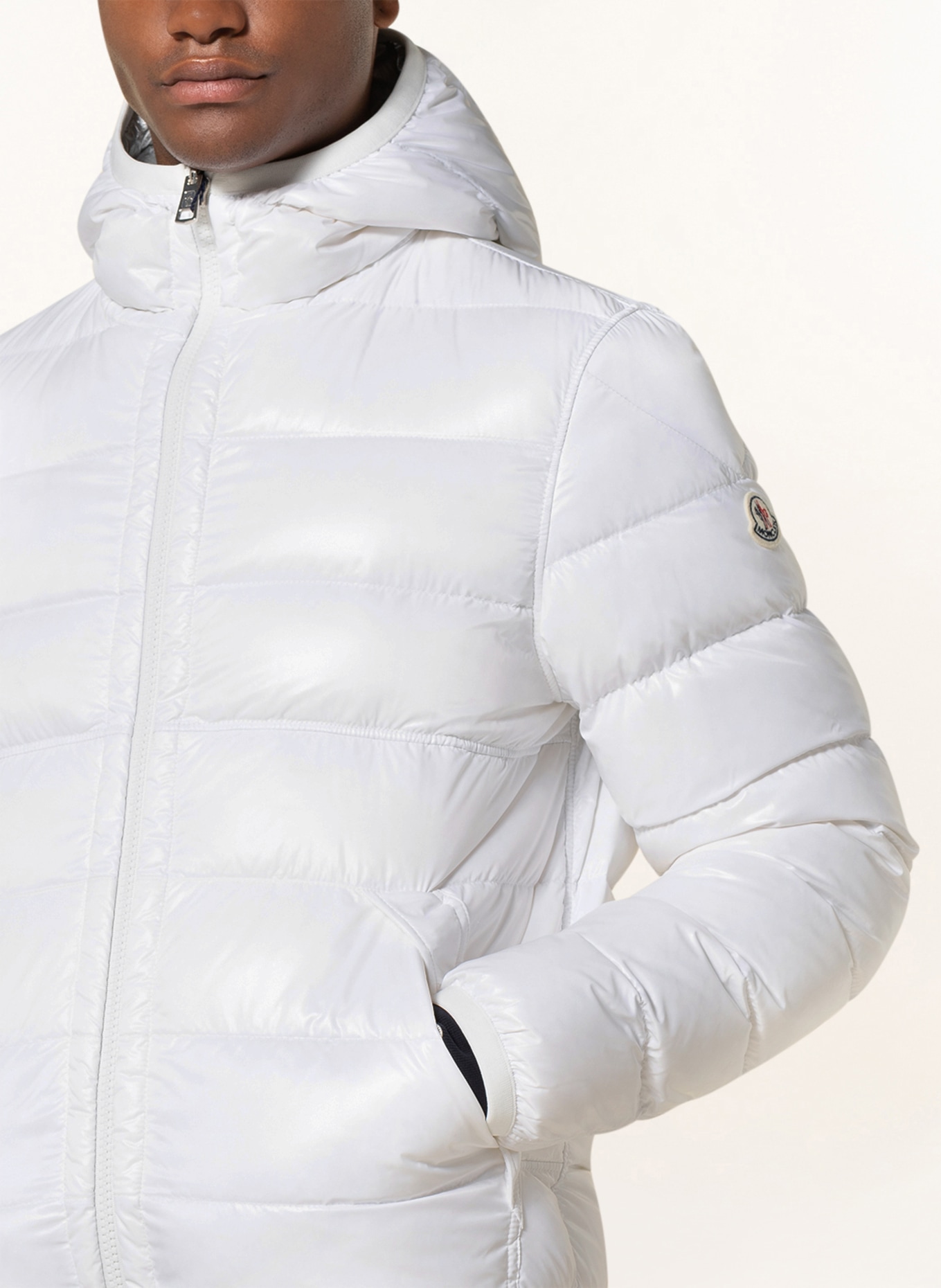 MONCLER Reversible down jacket , Color: WHITE/ SILVER (Image 6)