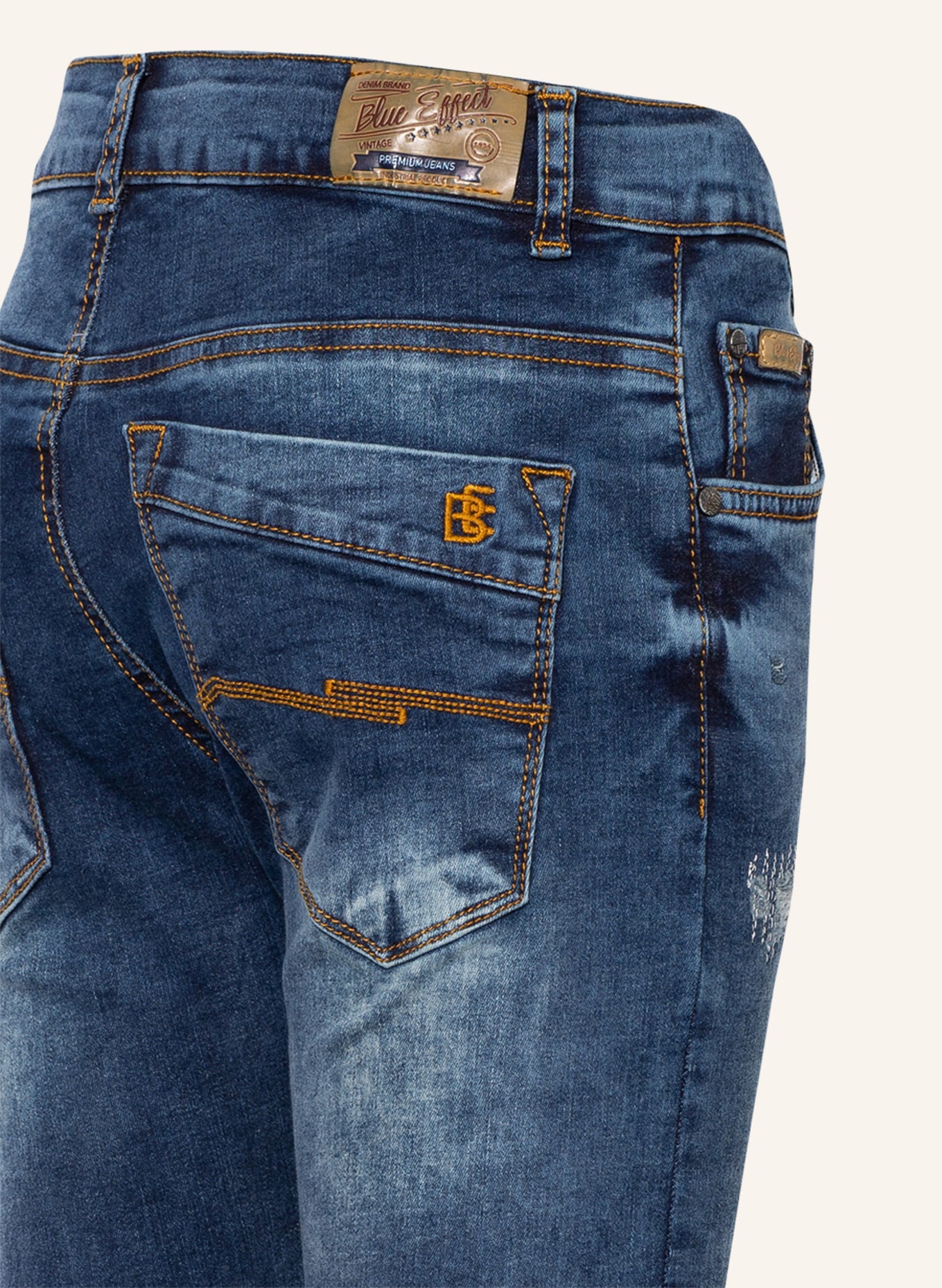 BLUE EFFECT Jeans Skinny Fit, Farbe: 9764 Dark Blue destr. (Bild 2)