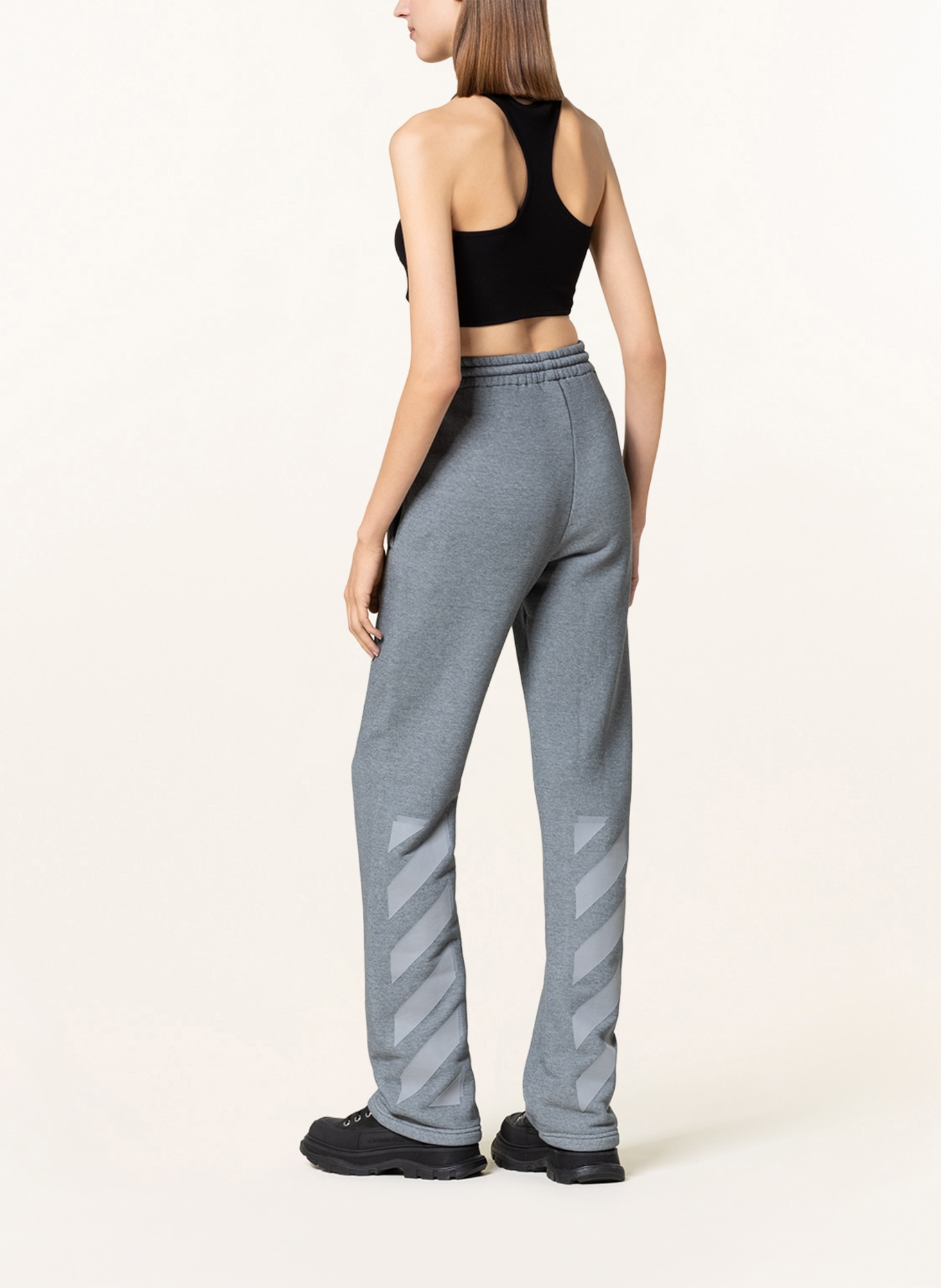 Off-White Pants in jogger style , Color: GRAY (Image 3)