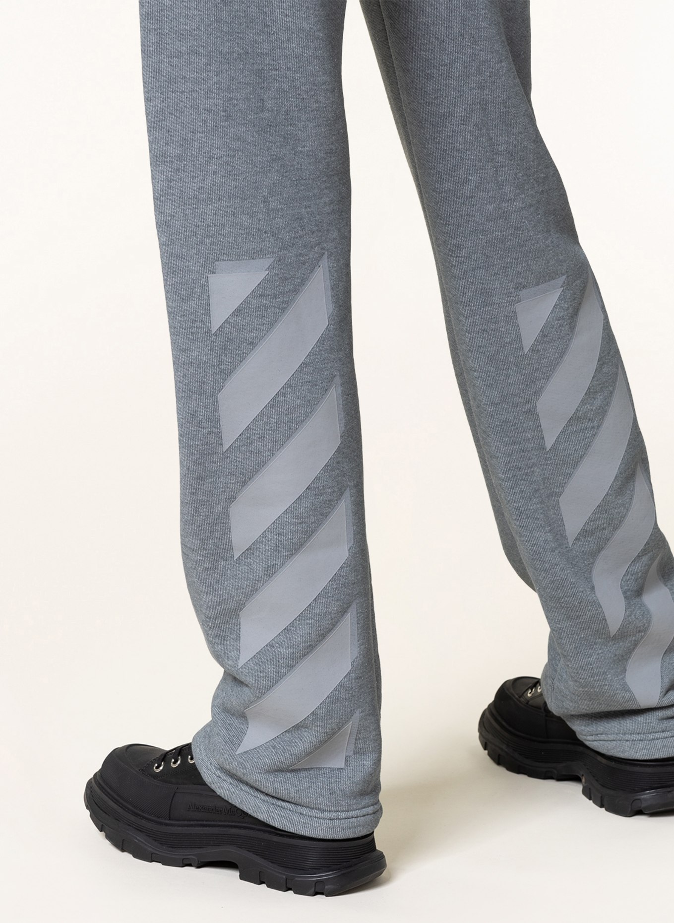 Off-White Pants in jogger style , Color: GRAY (Image 5)